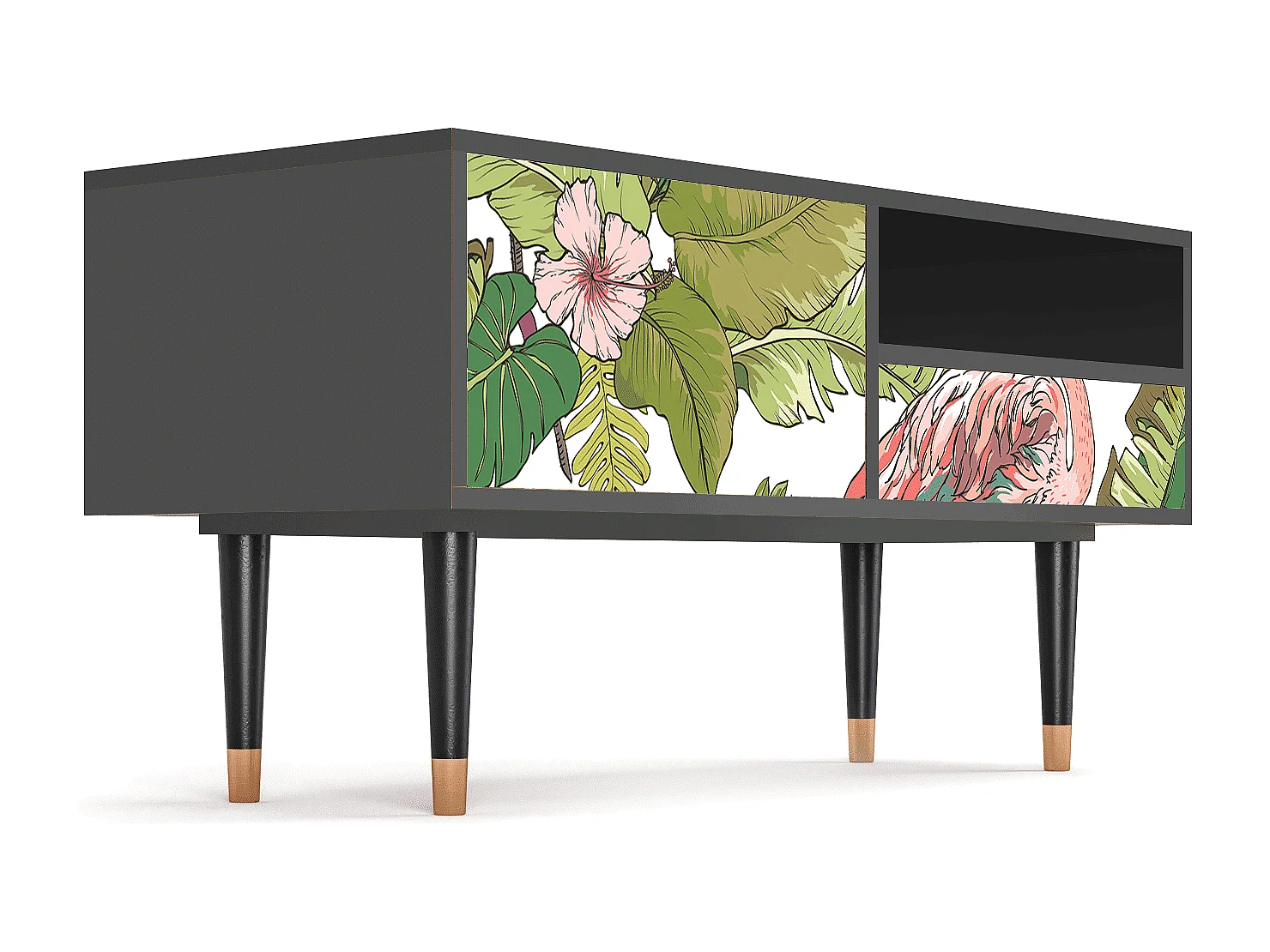 TV-Möbel - 115х59х48 cm - T3 - Sweet Flamingo, Anthrazit