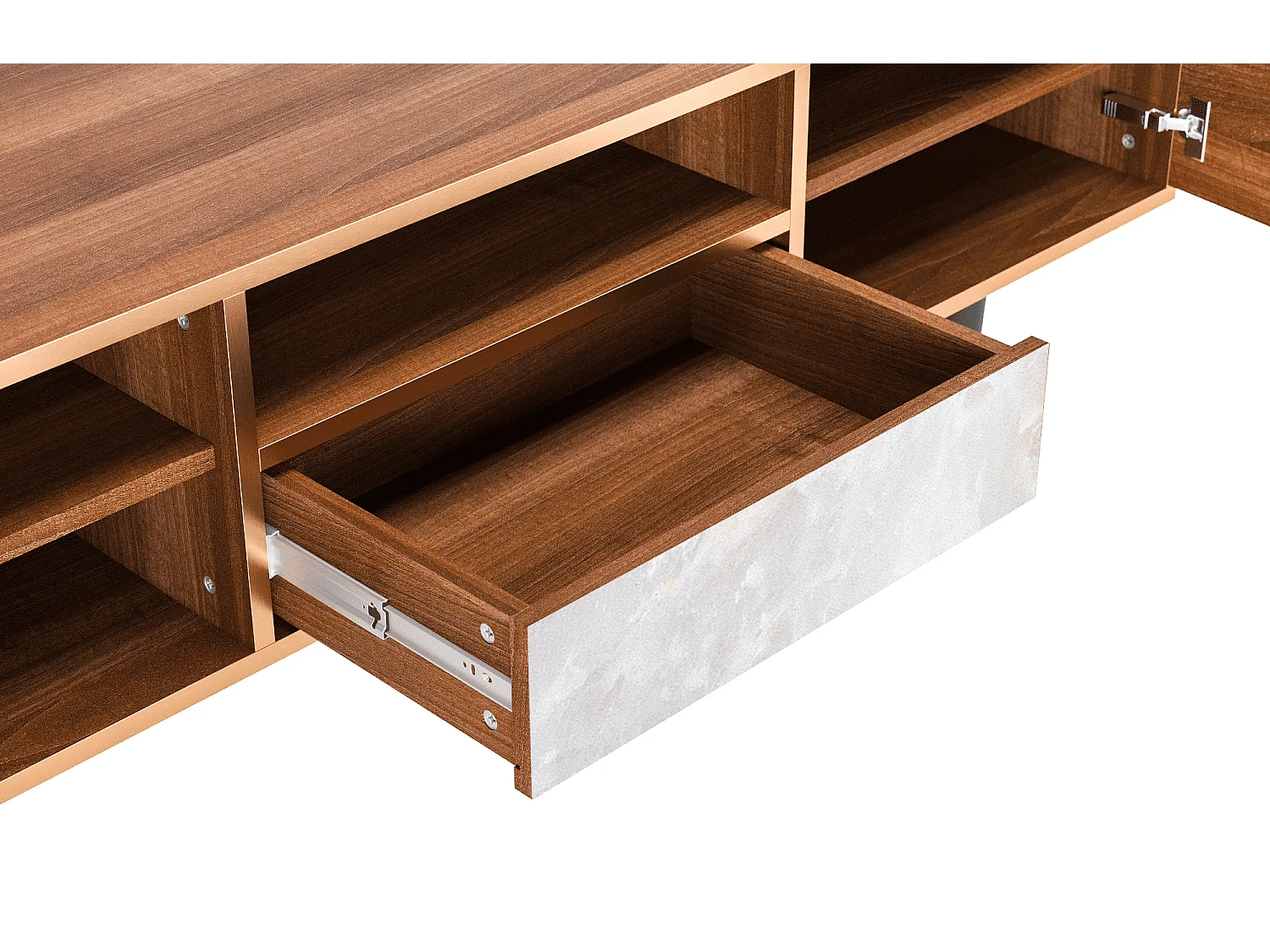 Meuble TV - 170х59х41 cm - T6 - Ideal Harmony, Noyer