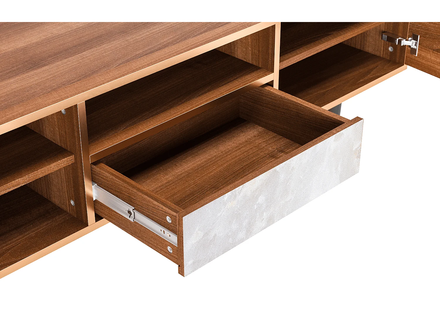 TV-meubel - 170х59х41 cm - T6 - Ideal Harmony, Walnoot