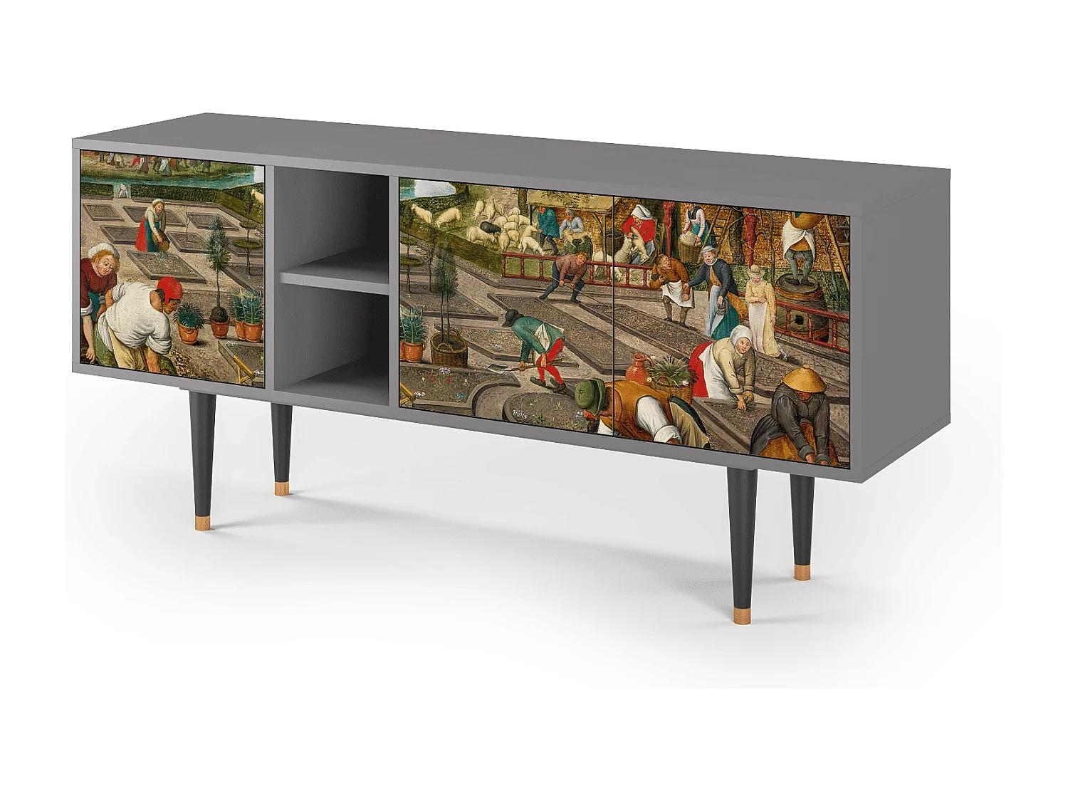 Mobile TV - 150х69х41 cm - T5 - The Younger - Spring, Grigio