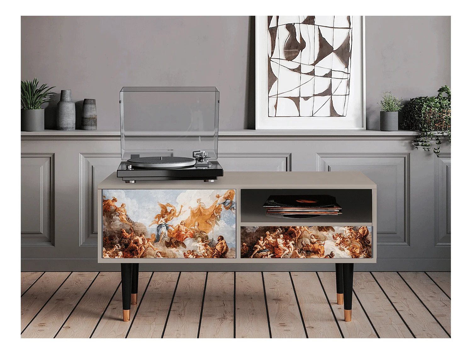 TV-Möbel - 115х59х48 cm - T3 - Versailles, Sand