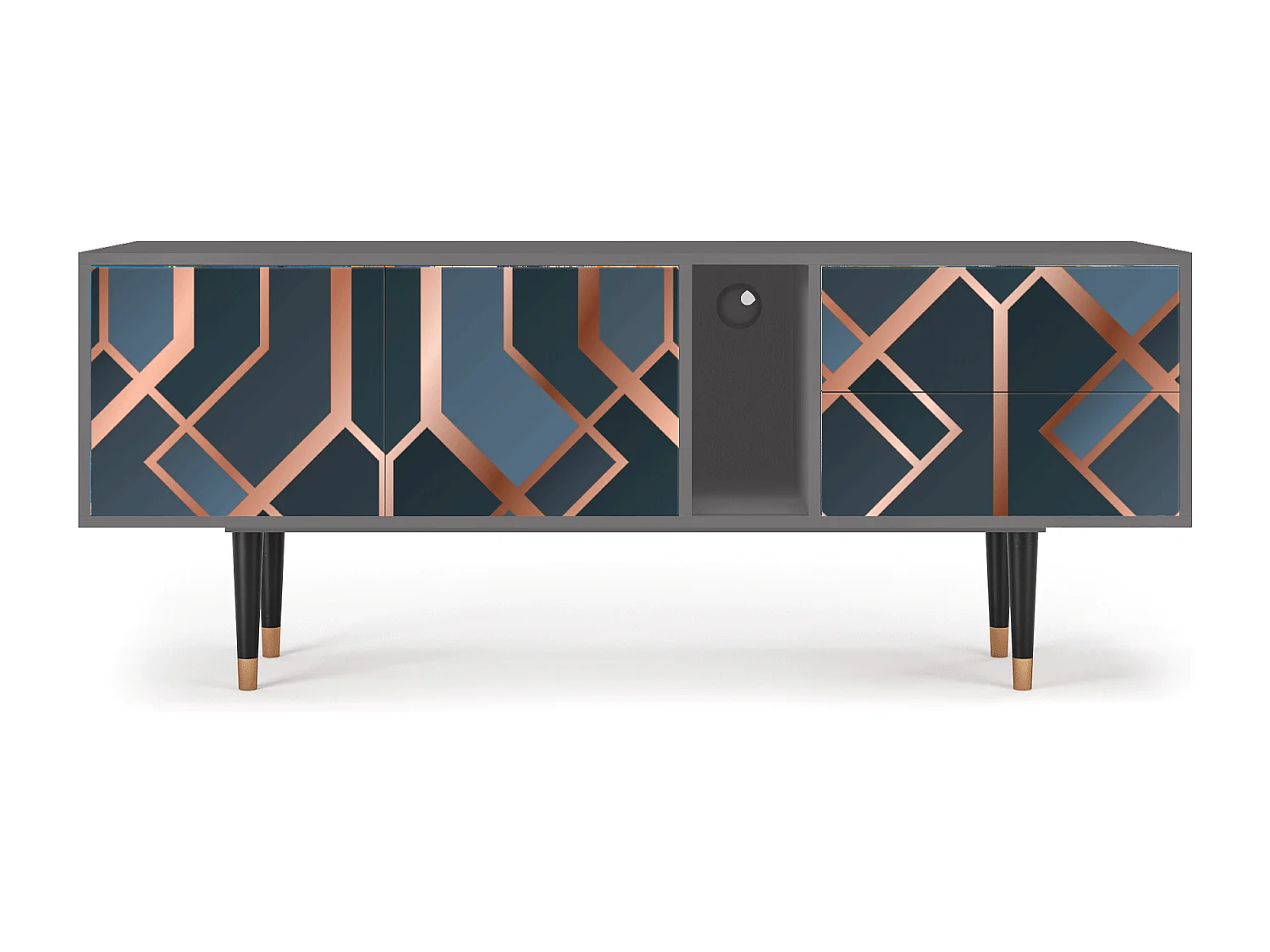 Meuble TV - 170х69х48 cm - T1 - Ashy 1920', Gris