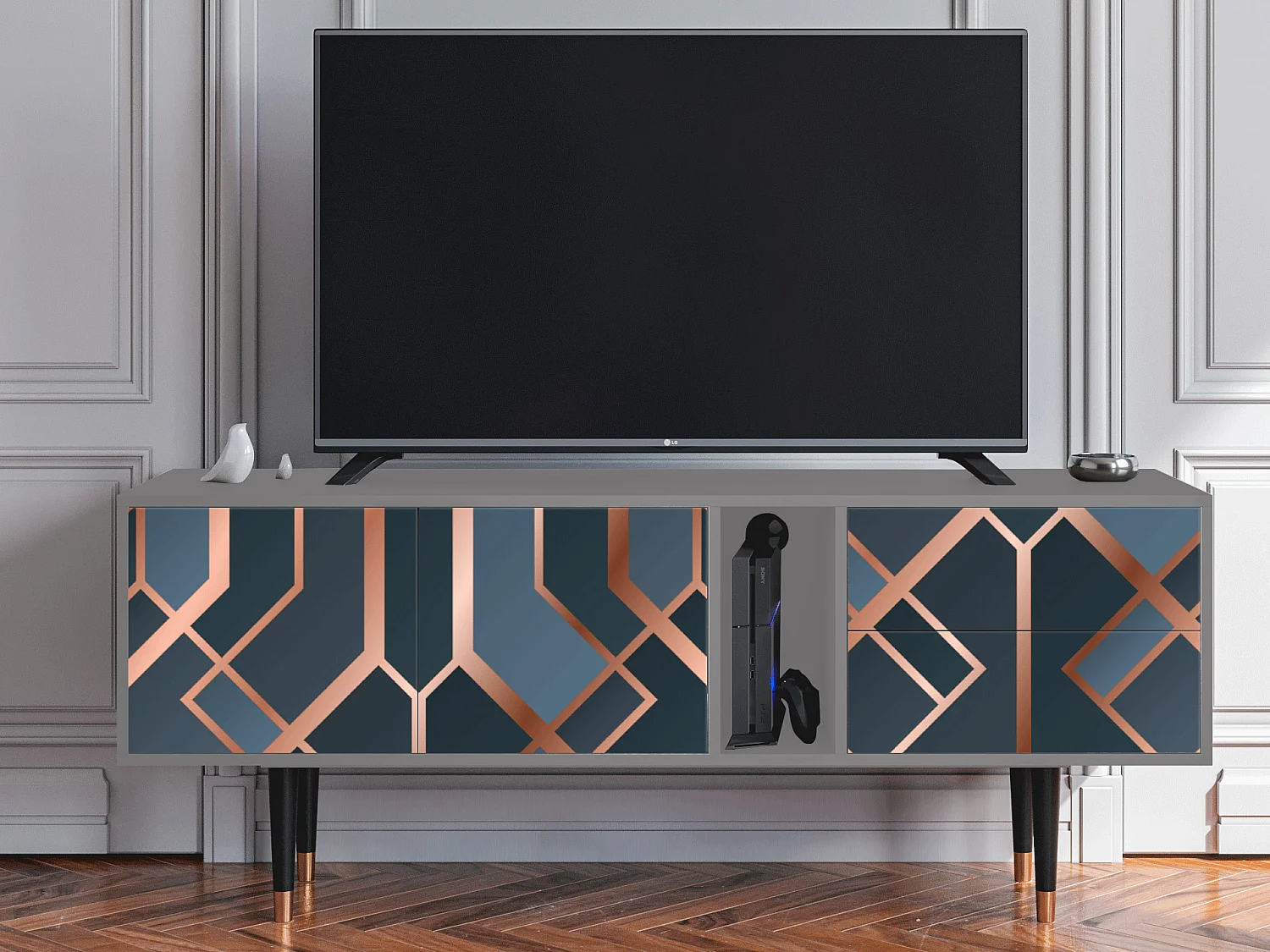 TV-Möbel - 170х69х48 cm - T1 - Ashy 1920', Grau