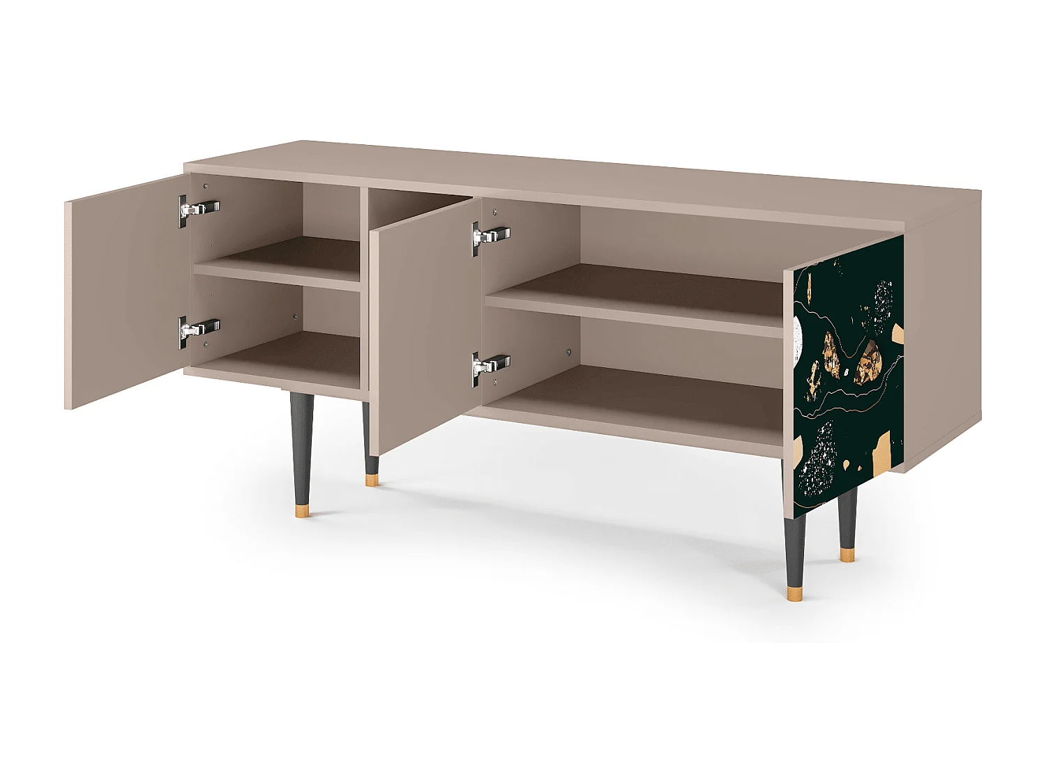 TV-meubel - 150х69х41 cm - T5 - Space Rocks, Latte