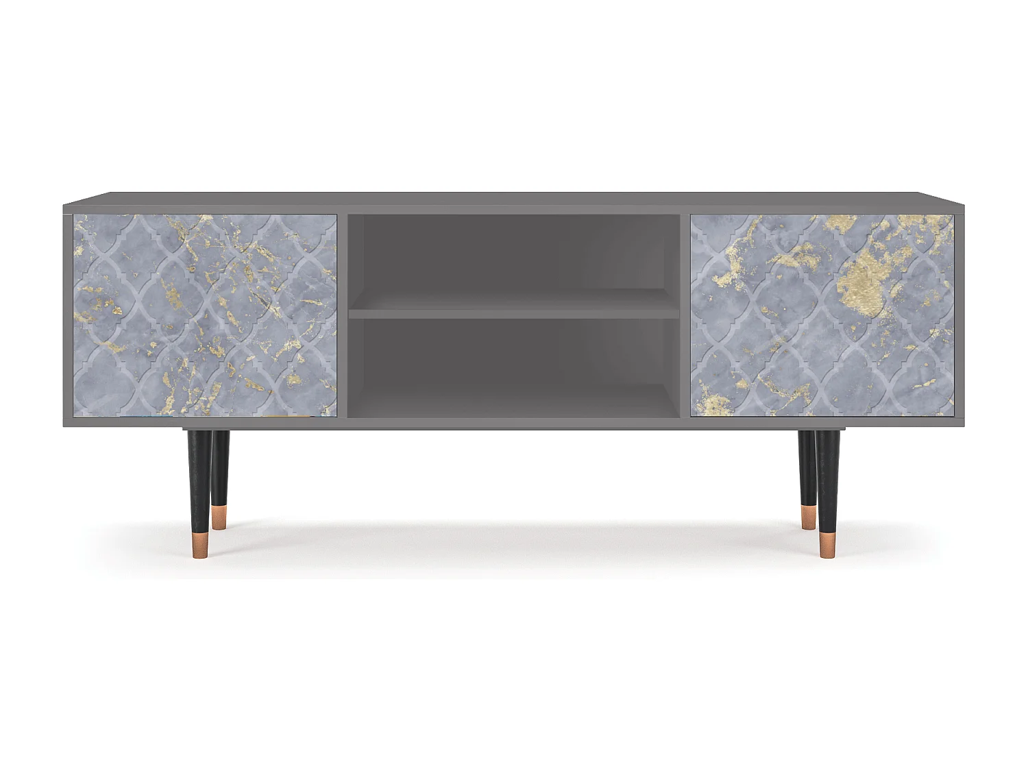 Meuble TV - 170х69х48 cm - T2 - Golden Smoke, Gris