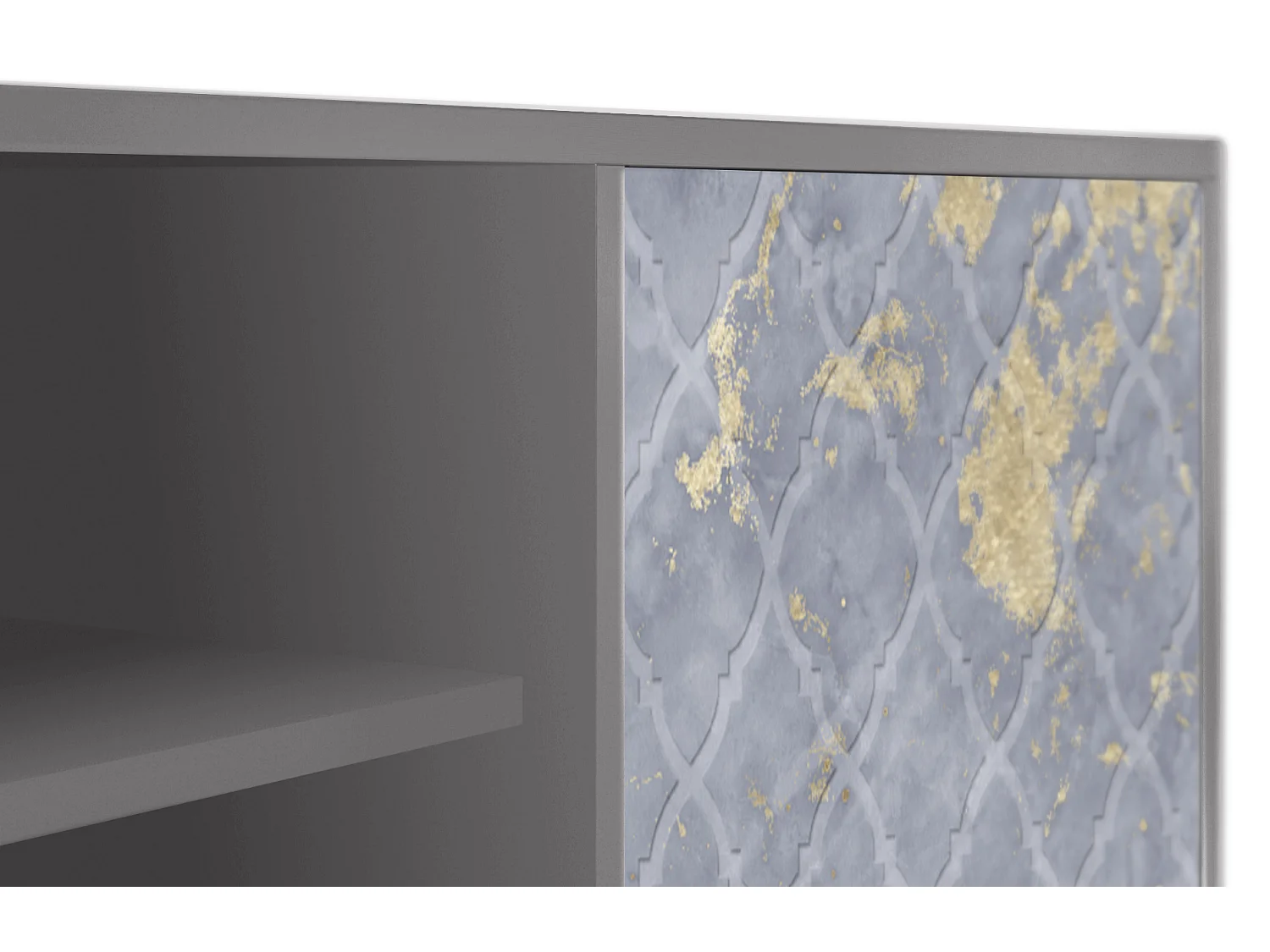 Meuble TV - 170х69х48 cm - T2 - Golden Smoke, Gris