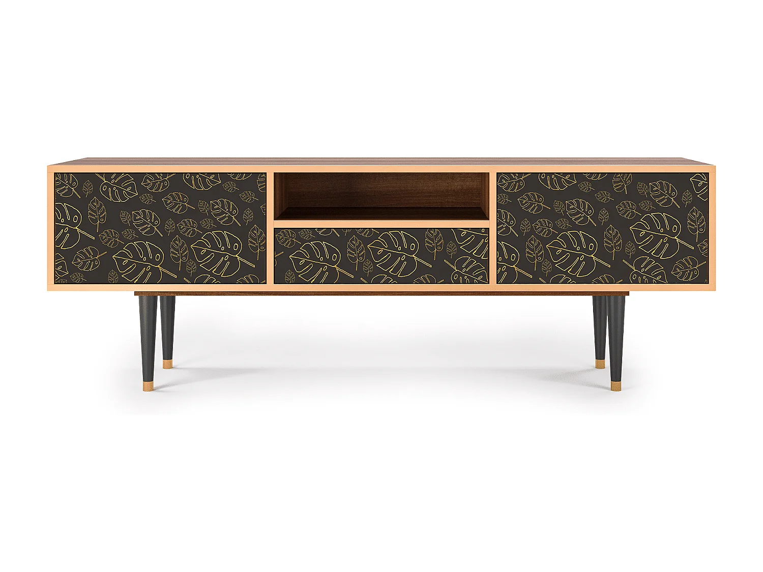 Meuble TV - 170х59х41 cm - T6 - Fall Of The Leaves, Noyer