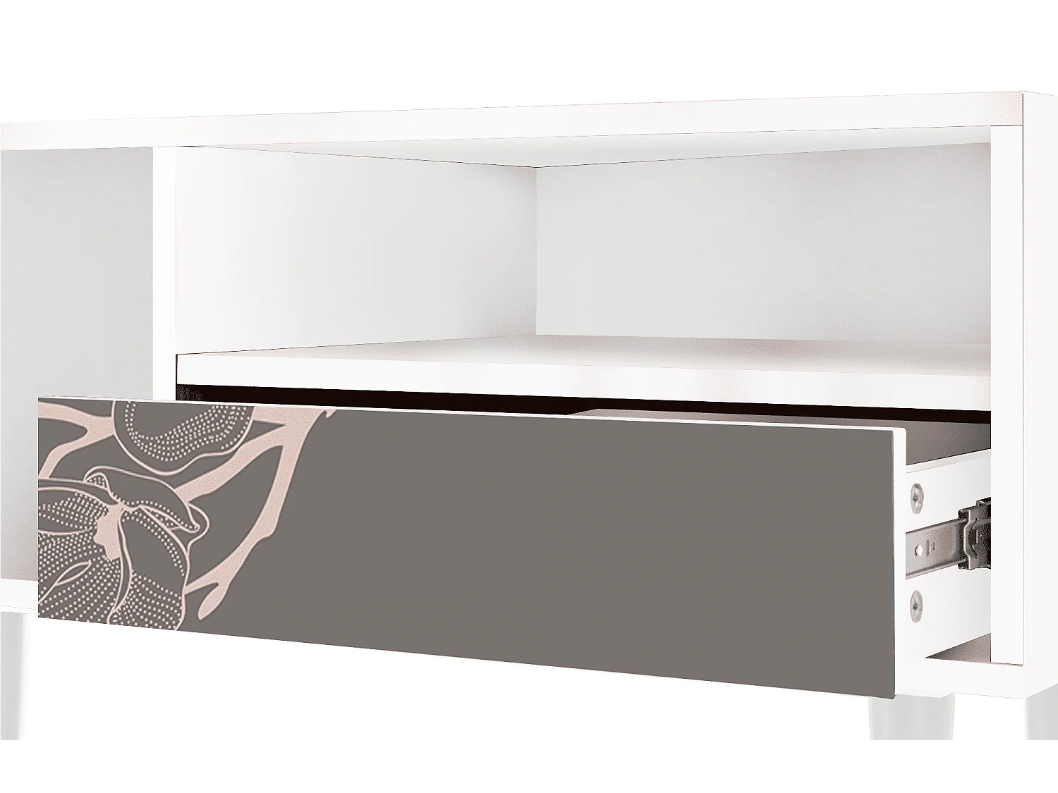 TV-meubel - 115х59х48 cm - T3 - Cherry Blossom, Wit