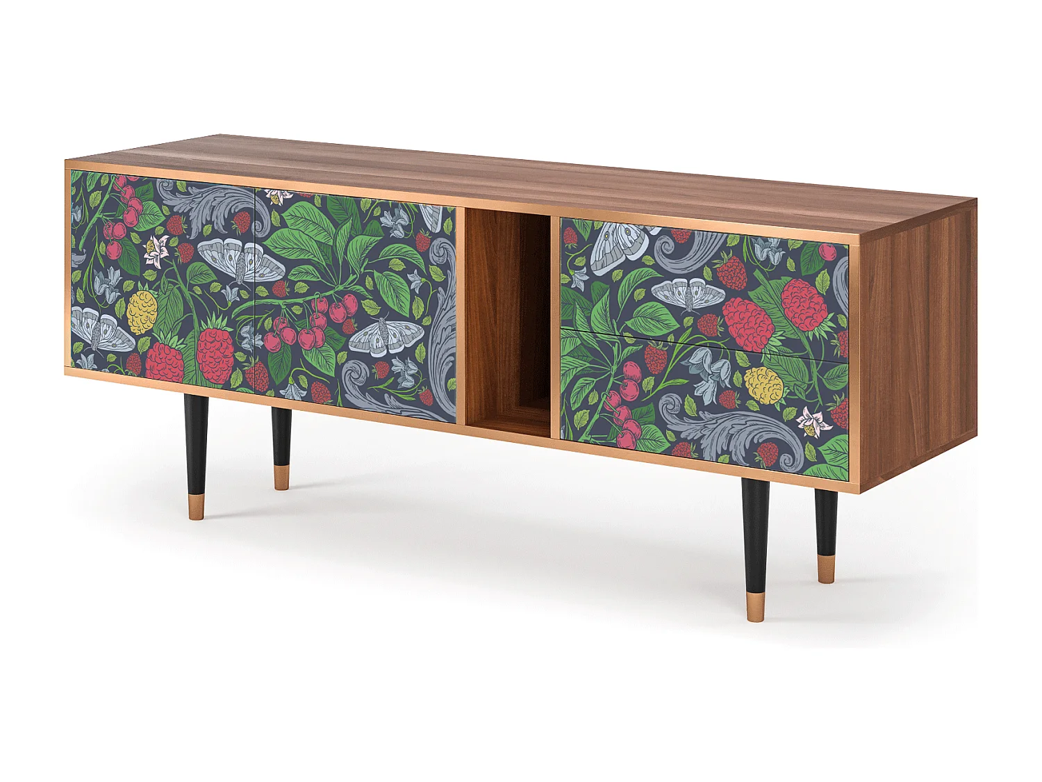 TV-meubel - 170х69х48 cm - T1 - Summer Berries, Walnoot