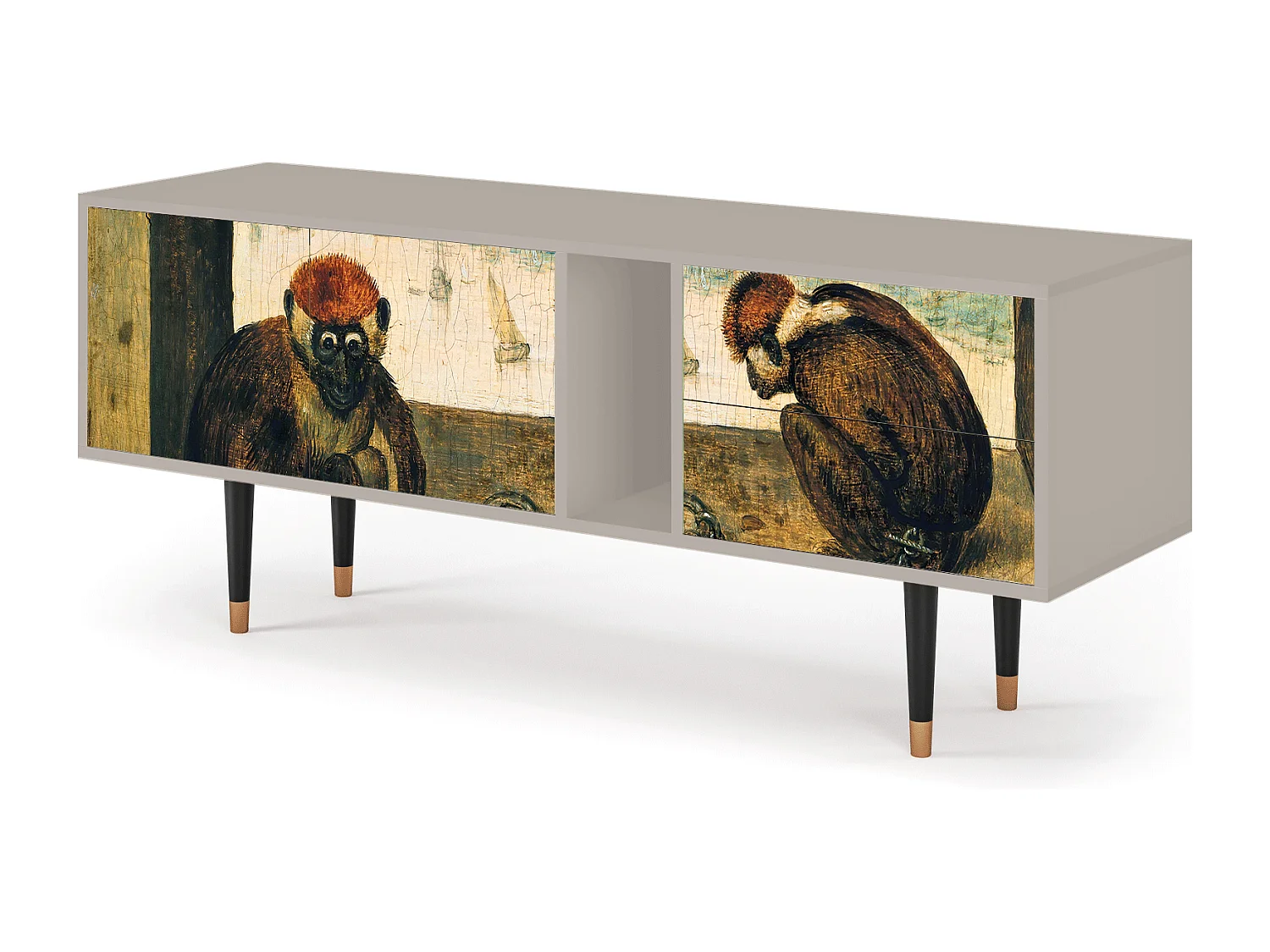 Mobile TV - 170х69х48 cm - T1 - Two Monkeys, Sabbia