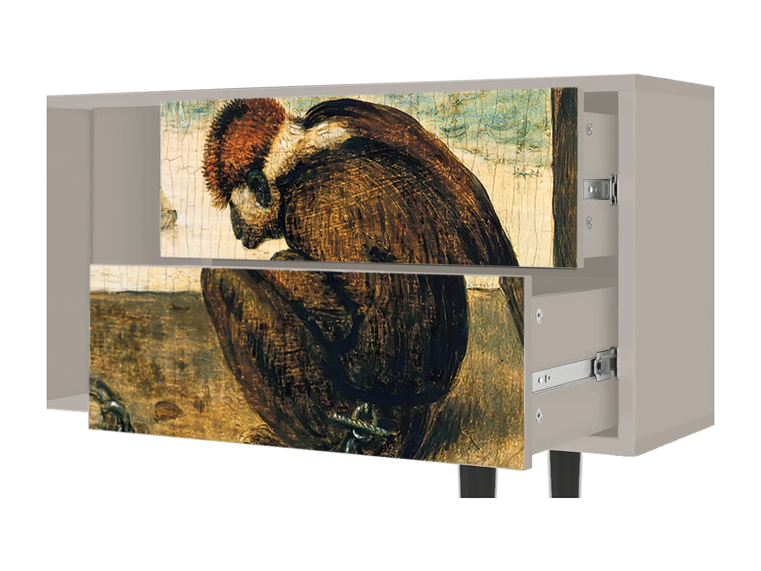 Mobile TV - 170х69х48 cm - T1 - Two Monkeys, Sabbia