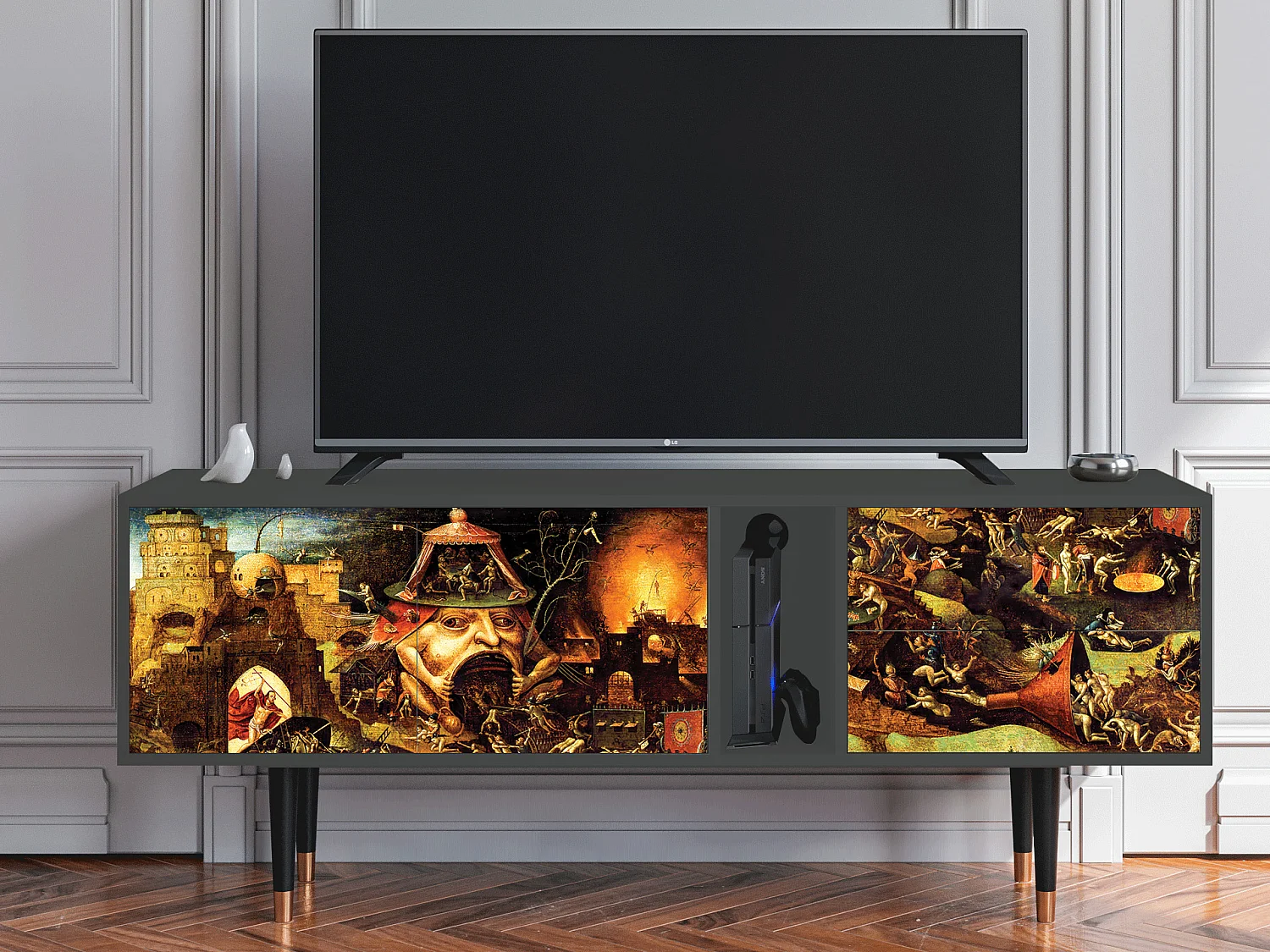 Meuble TV - 170х69х48 cm - T1 - Christ in Limbo, Anthracite