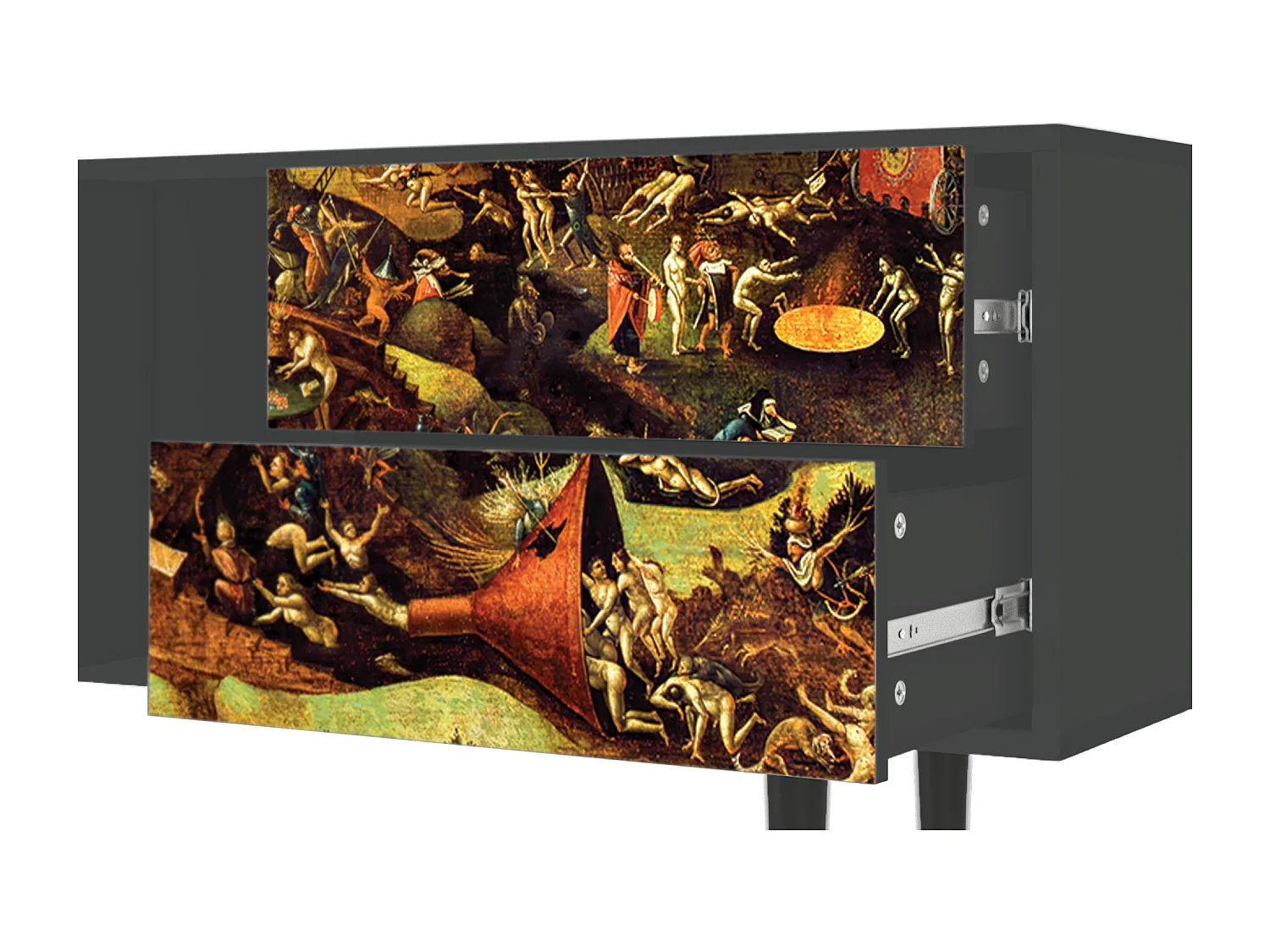 Meuble TV - 170х69х48 cm - T1 - Christ in Limbo, Anthracite