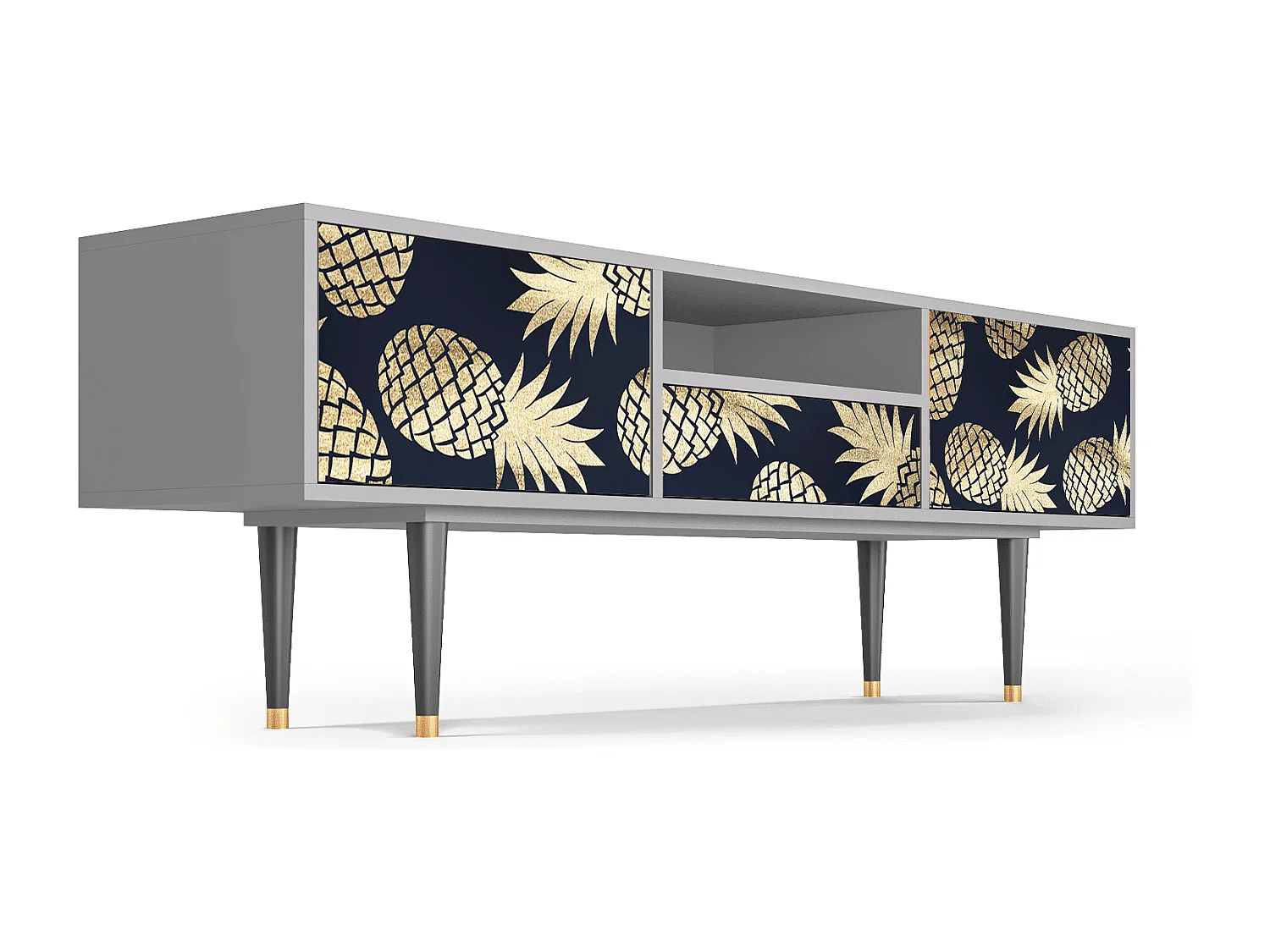 Meuble TV - 170х59х41 cm - T6 - Sunny Pineaple, Gris