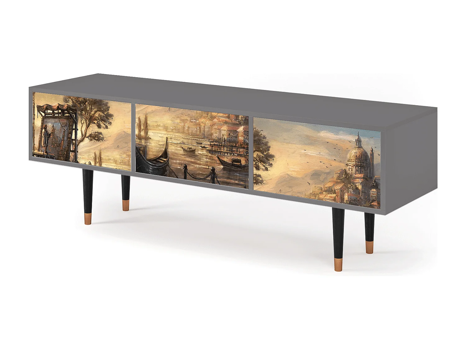 TV-Möbel - 170х59х48 cm - T4 - Venice, Grau