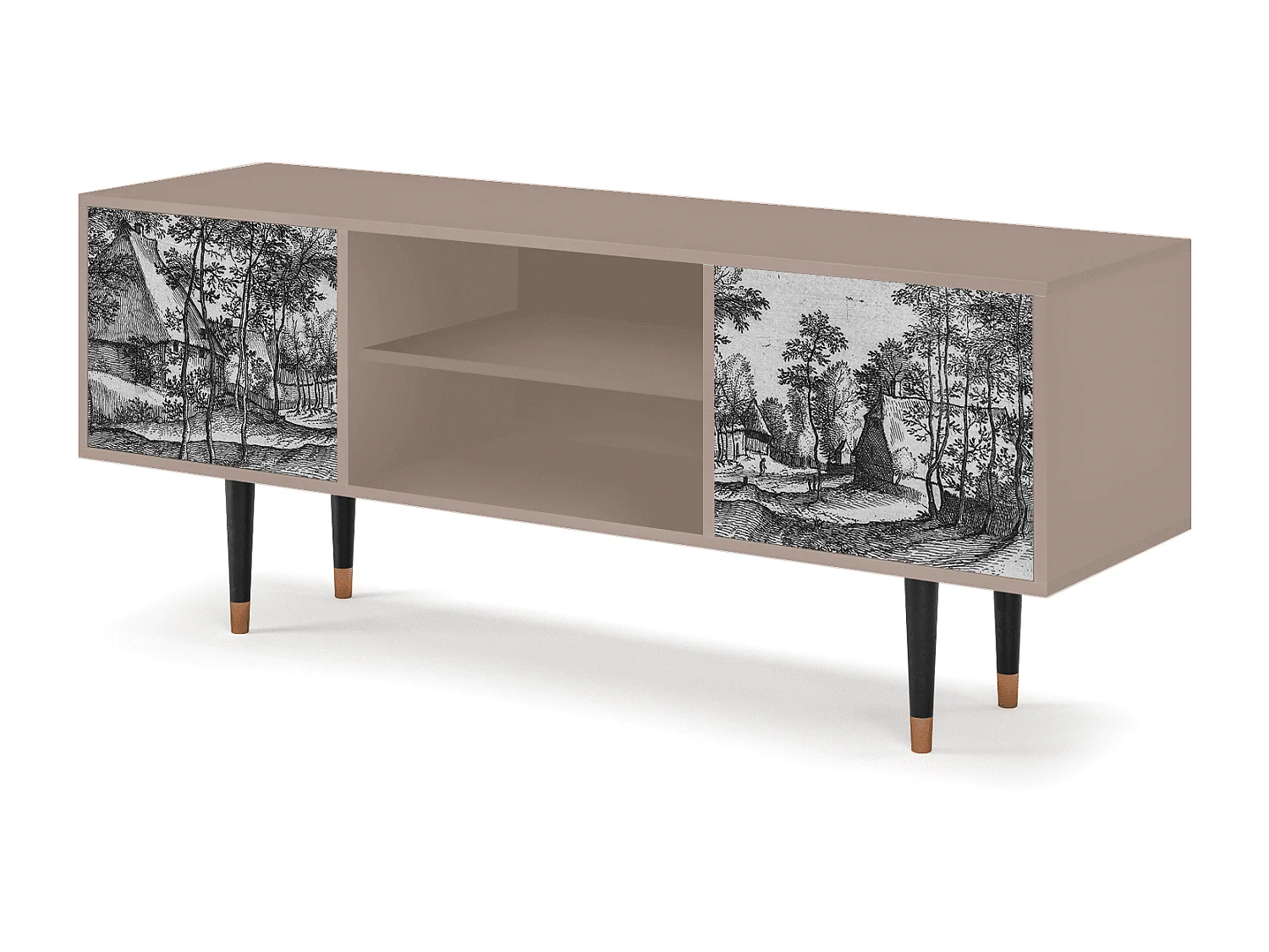 TV-meubel - 170х69х48 cm - T2 - Village Road, Latte