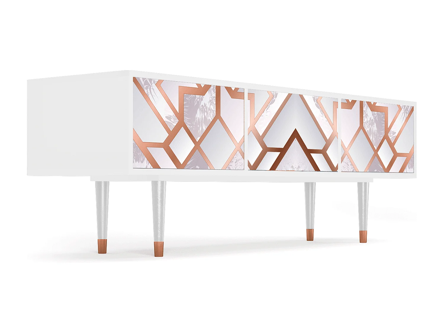 Mobile TV - 170х59х48 cm - T4 - Pastel Fairytale, Bianco