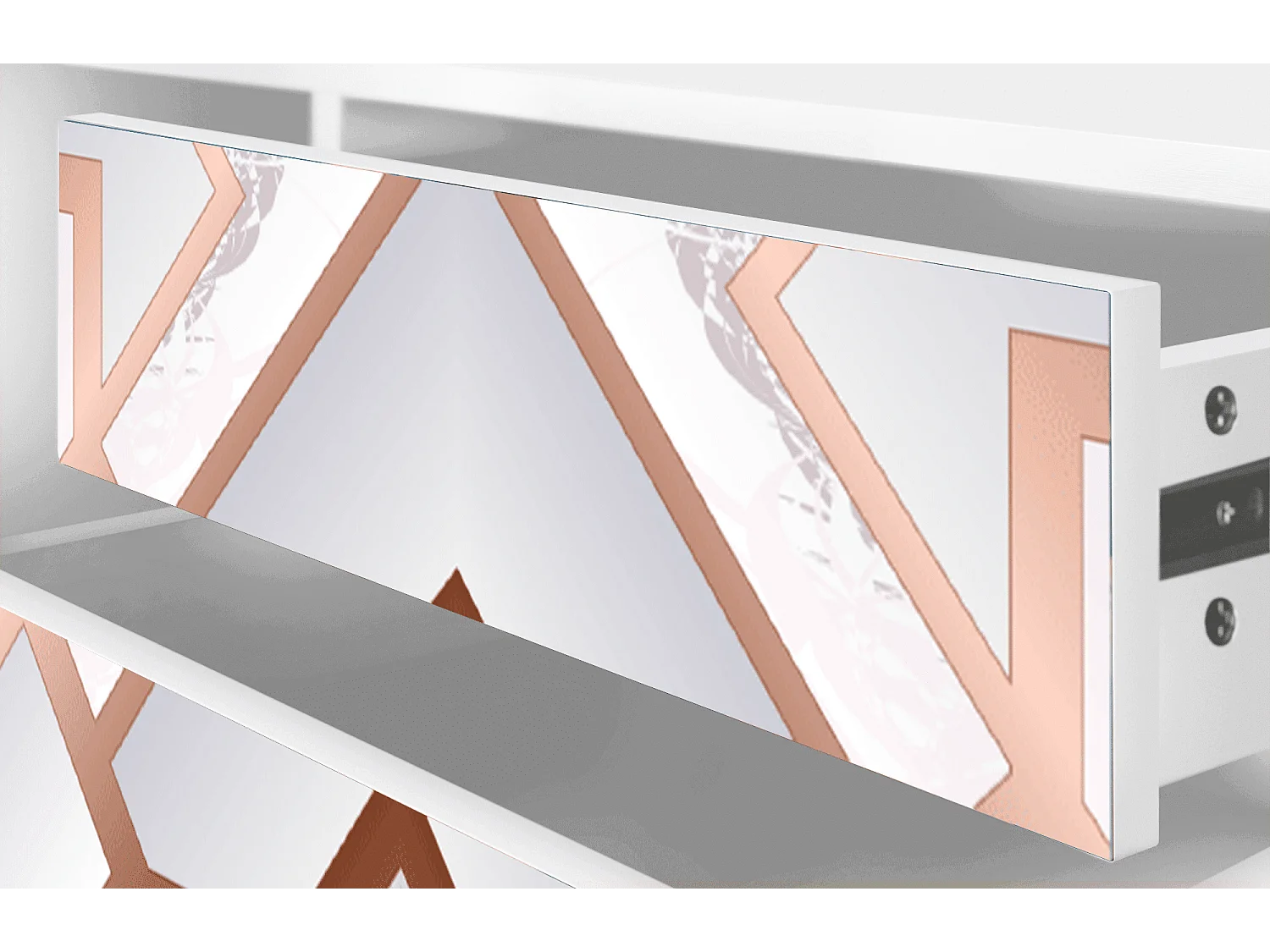 Mobile TV - 170х59х48 cm - T4 - Pastel Fairytale, Bianco