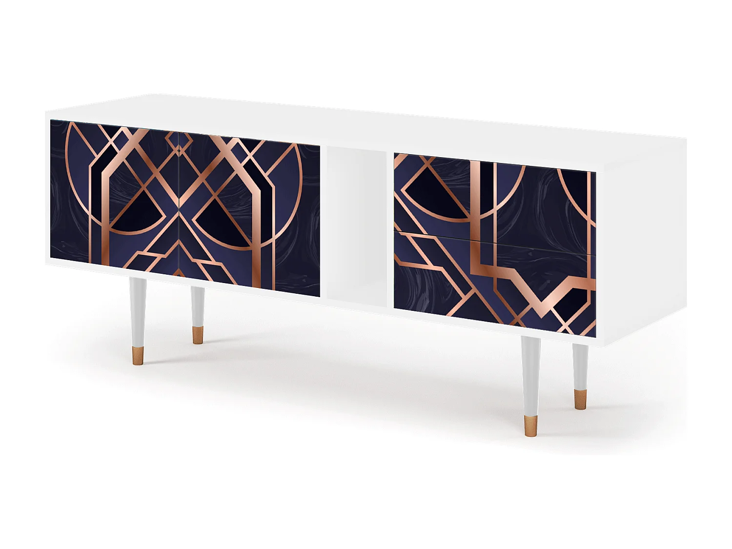 Meuble TV - 170х69х48 cm - T1 - Purple Temple, Blanc