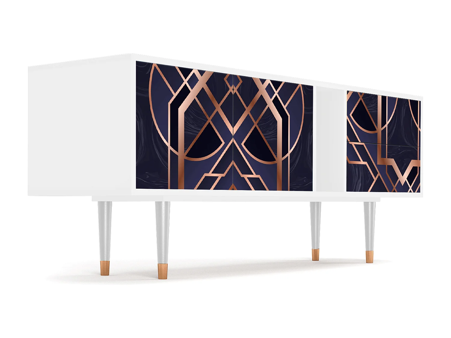 Meuble TV - 170х69х48 cm - T1 - Purple Temple, Blanc