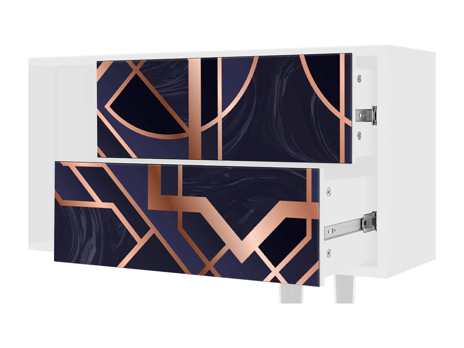 Meuble TV - 170х69х48 cm - T1 - Purple Temple, Blanc