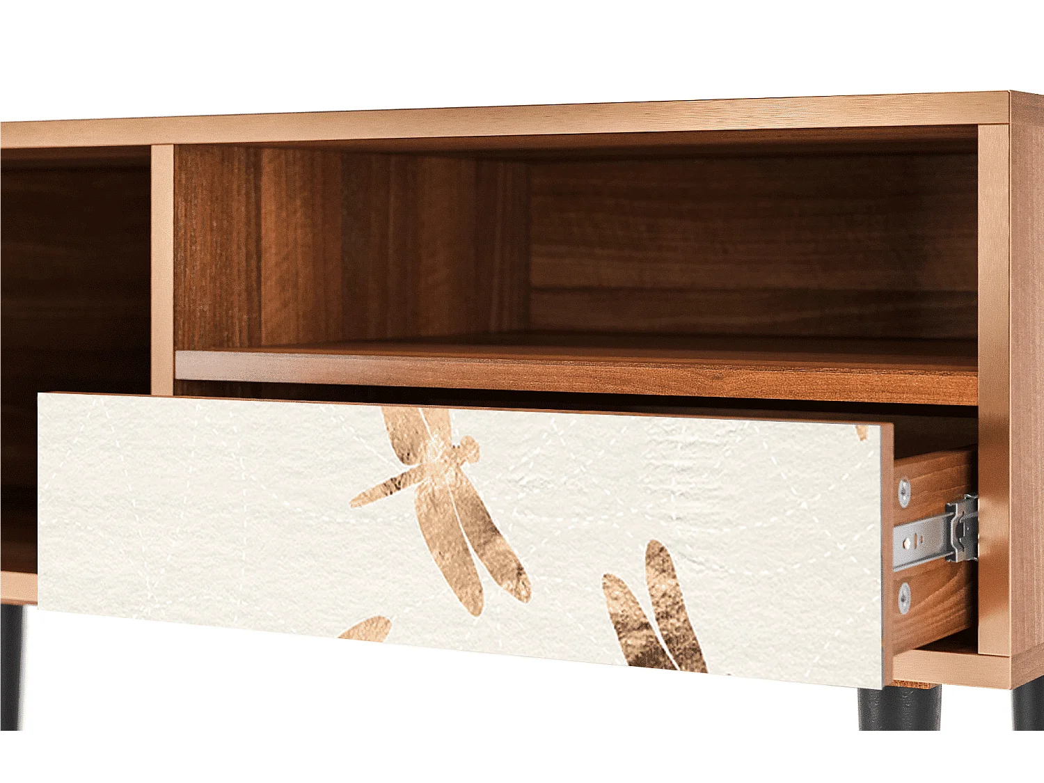 TV-meubel - 115х59х48 cm - T3 - Nude Dragonflies, Walnoot