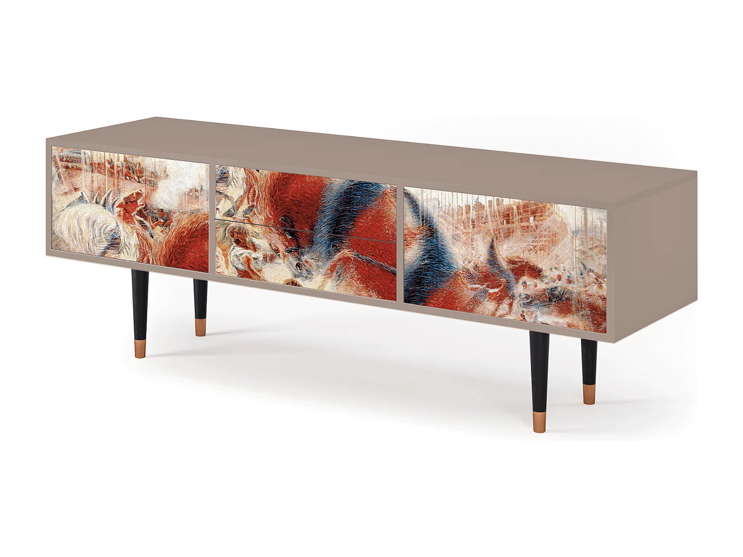 Mueble de TV - 170х59х48 cm - T4 - The City Rises, Latte