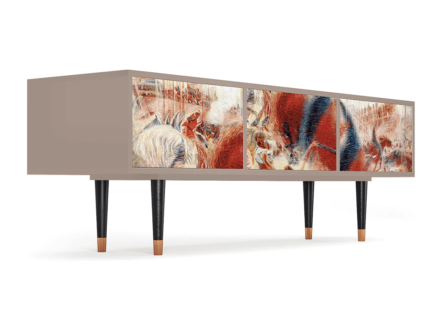 Mueble de TV - 170х59х48 cm - T4 - The City Rises, Latte