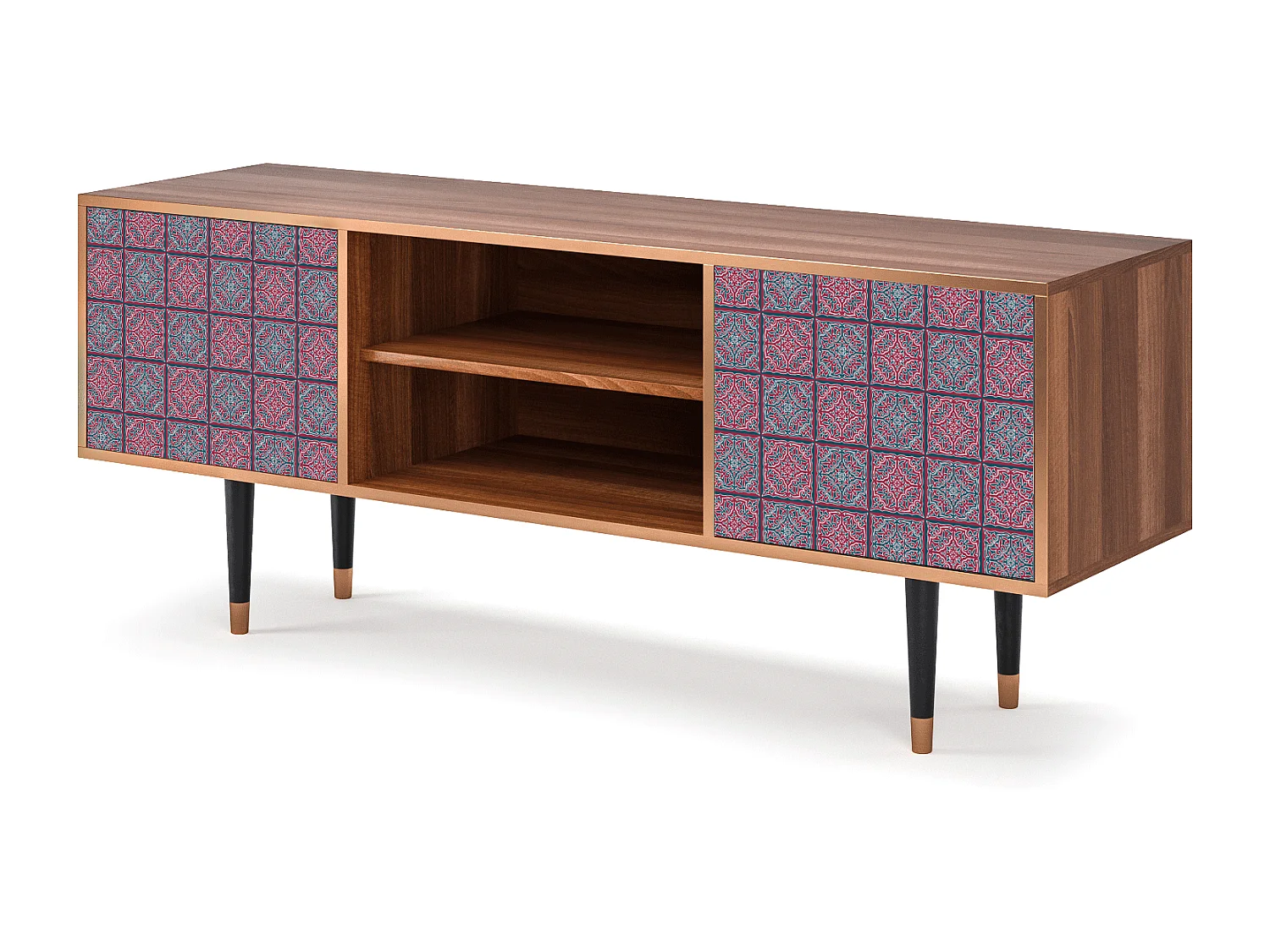 Mobile TV - 170х69х48 cm - T2 - Riviera Mosaic, Noce