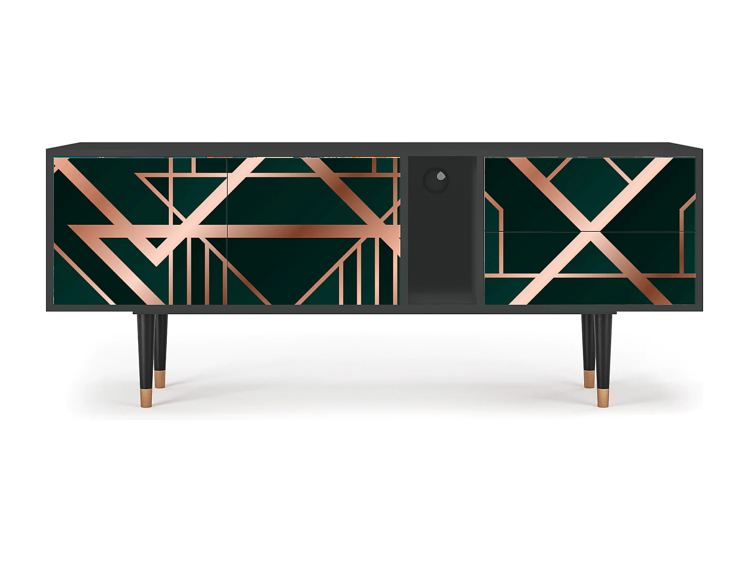 Meuble TV - 170х69х48 cm - T1 - Emerald Gatsby, Anthracite