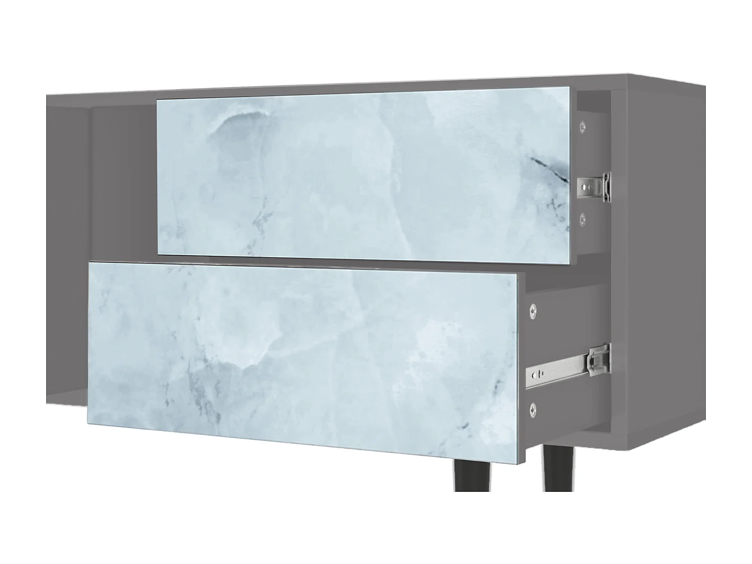 Meuble TV - 170х69х48 cm - T1 - Glacial Colour, Gris