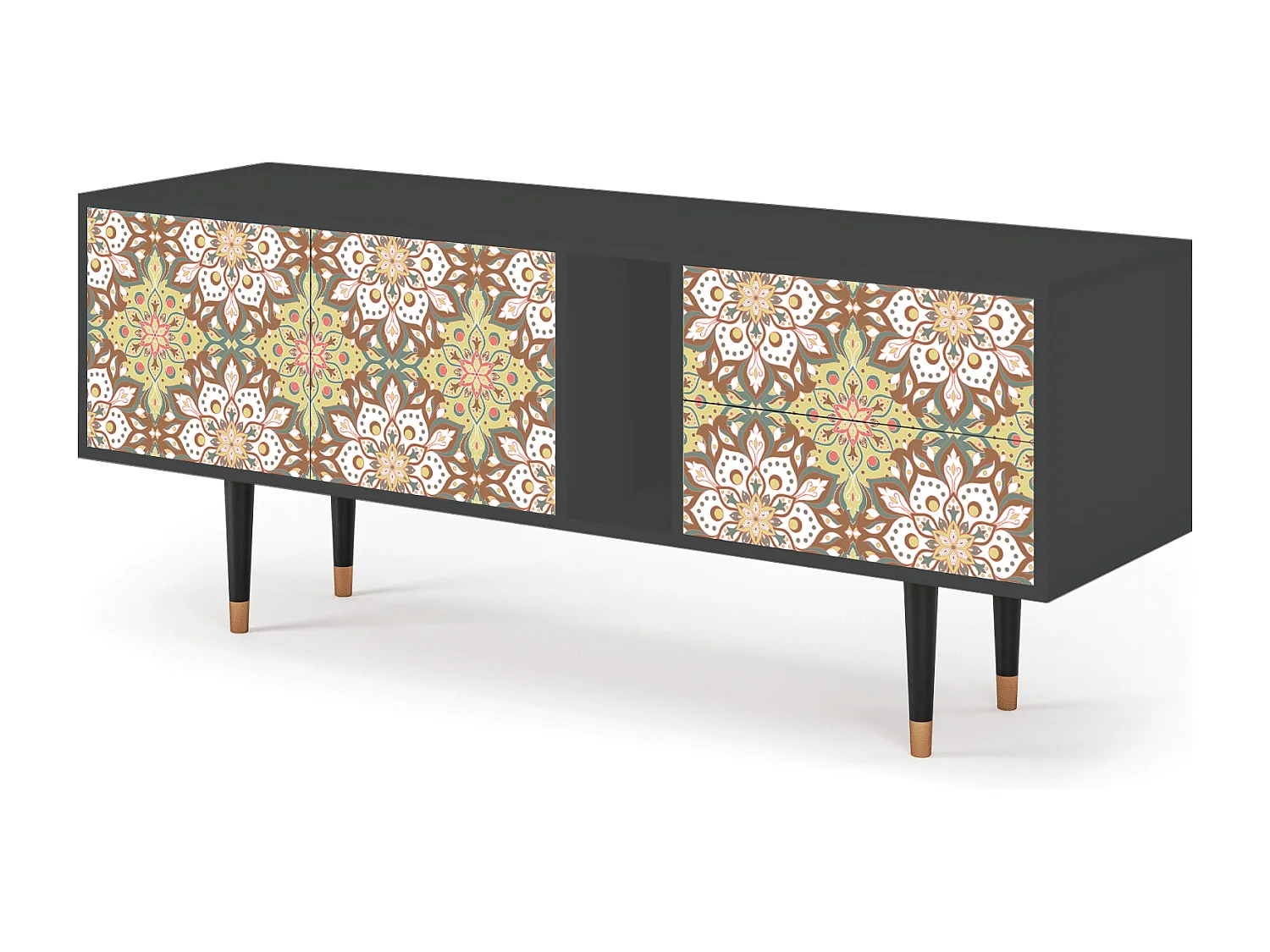 Mobile TV - 170х69х48 cm - T1 - Chinese Tea, Antracite