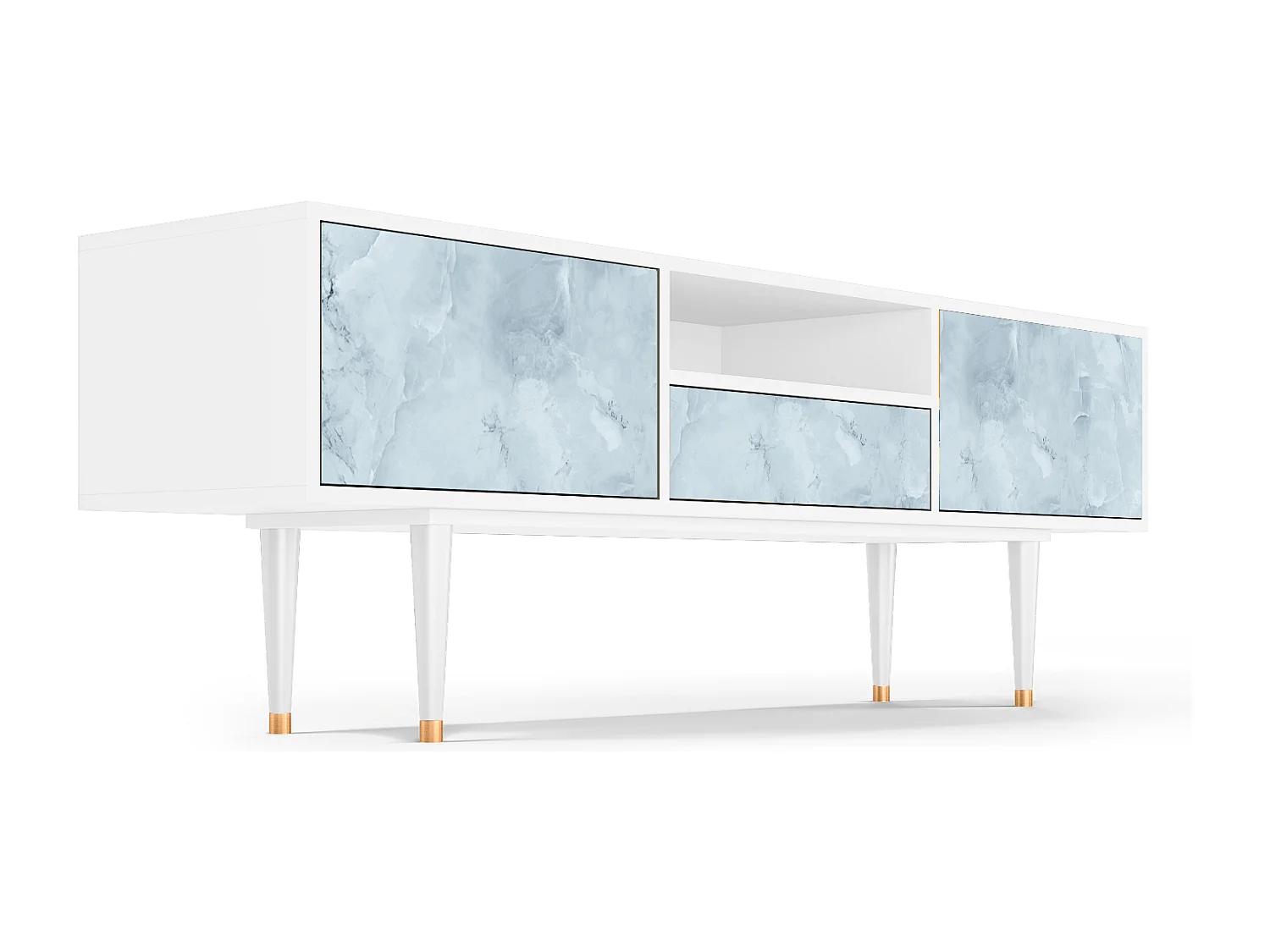 TV-meubel - 170х59х41 cm - T6 - Glacial Colour, Wit