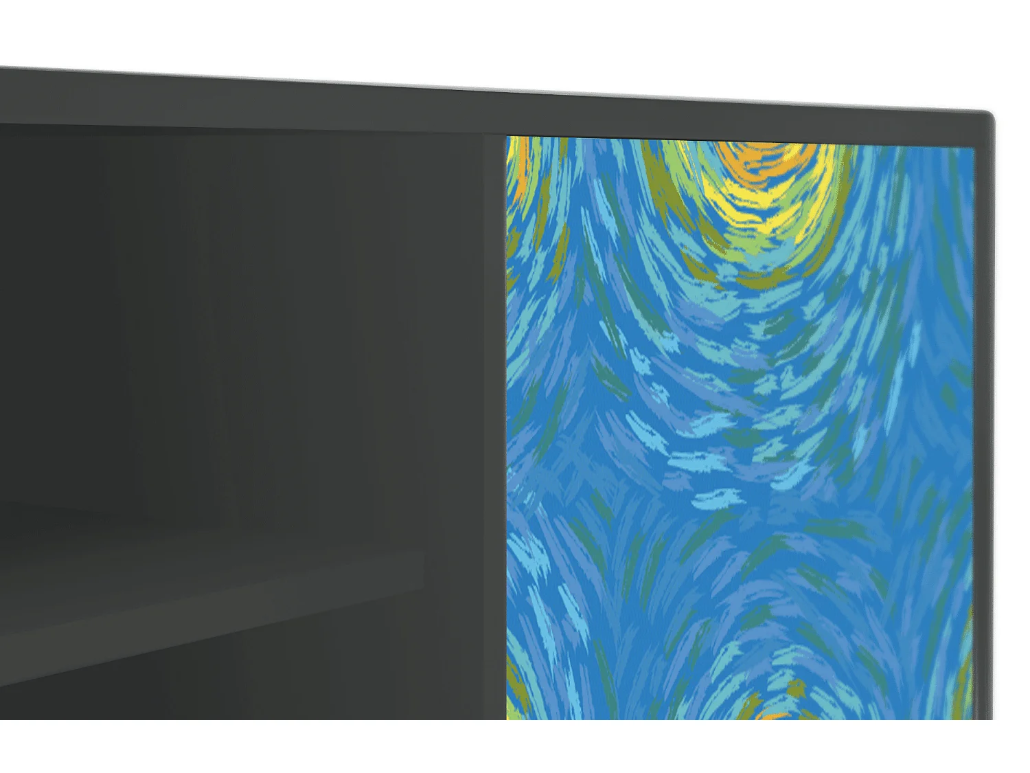 Mueble de TV - 170х69х48 cm - T2 - Van Gogh Lights, Antracite