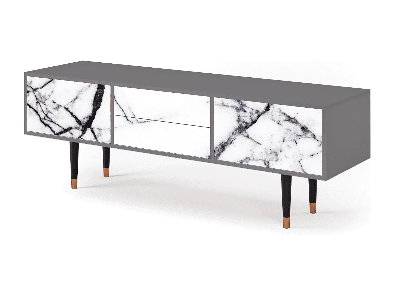 TV-meubel - 170х59х48 cm - T4 - Raven Marble, Grijs