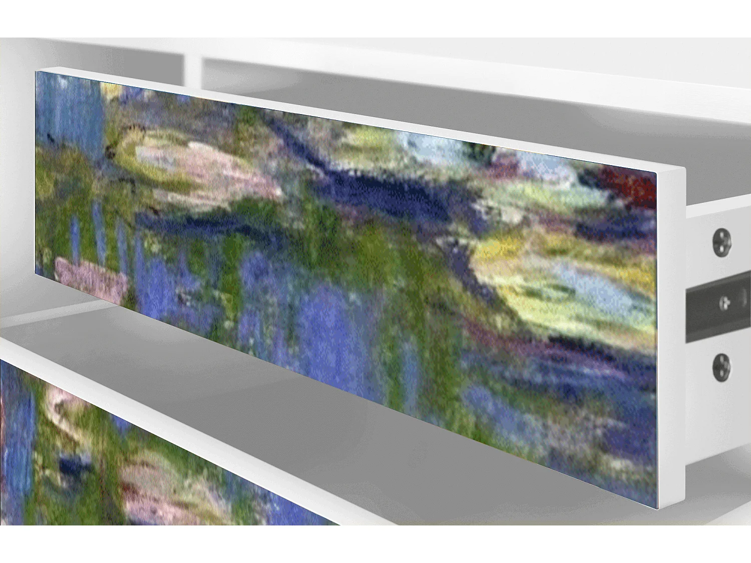 TV-meubel - 170х59х48 cm - T4 - The water lily pond  , Wit