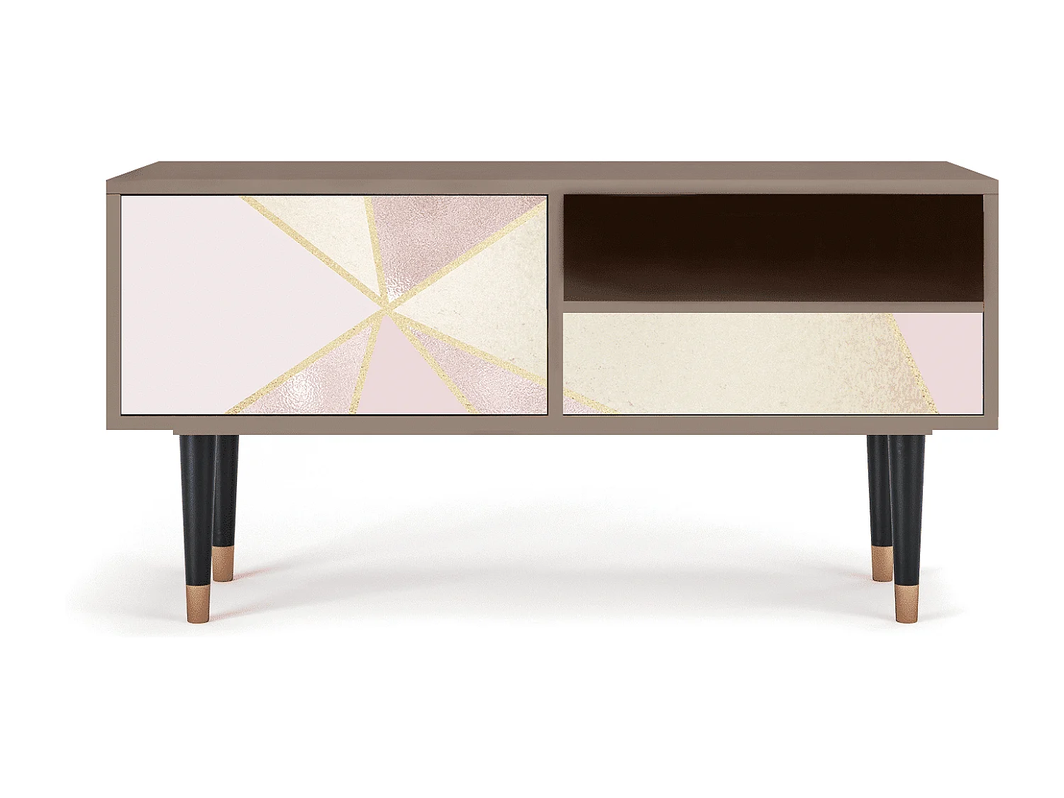 Meuble TV - 115х59х48 cm - T3 - Cosmopolitan Diva, Latte