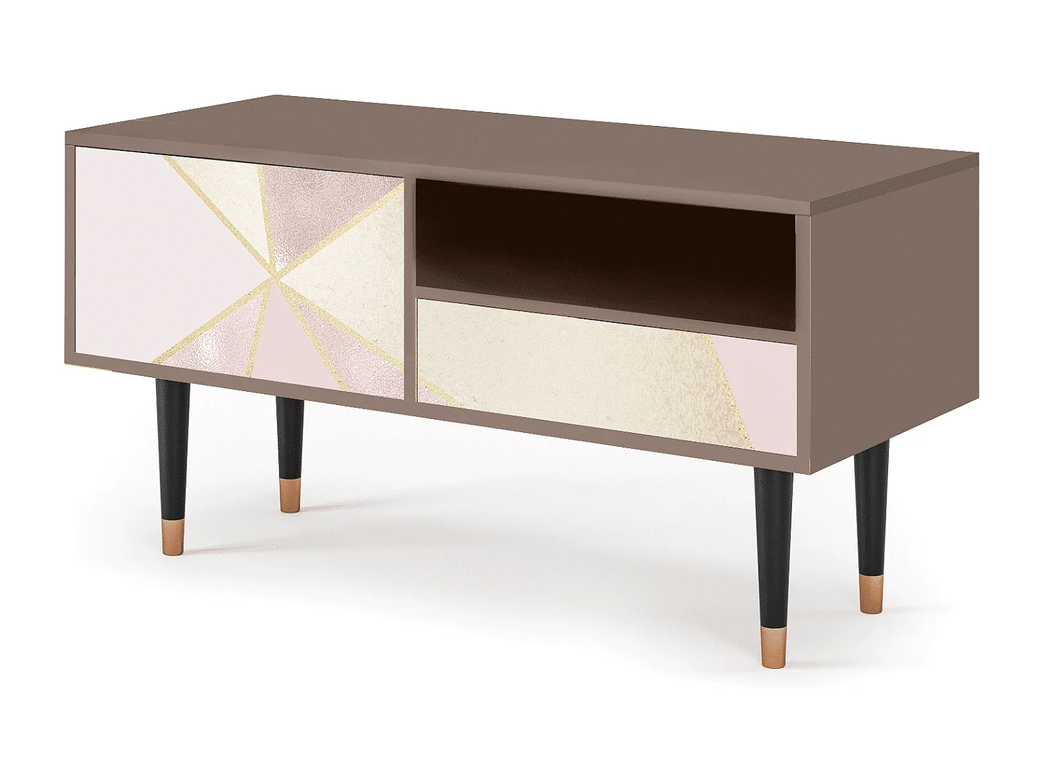 Meuble TV - 115х59х48 cm - T3 - Cosmopolitan Diva, Latte