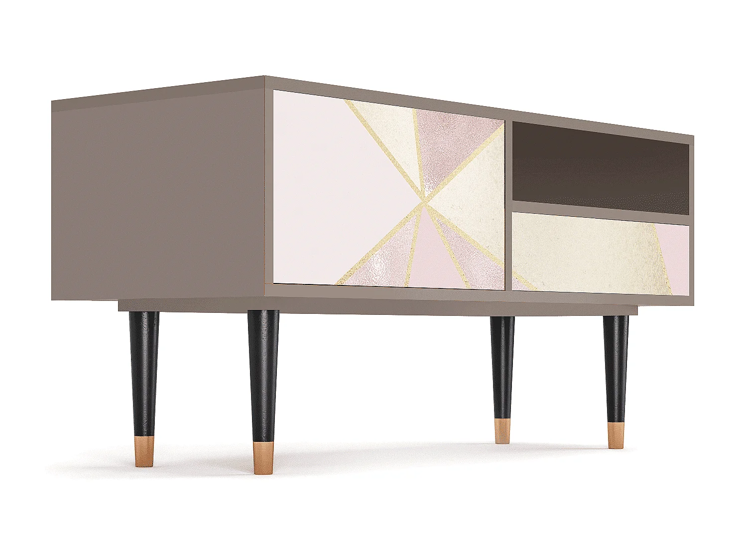 Meuble TV - 115х59х48 cm - T3 - Cosmopolitan Diva, Latte