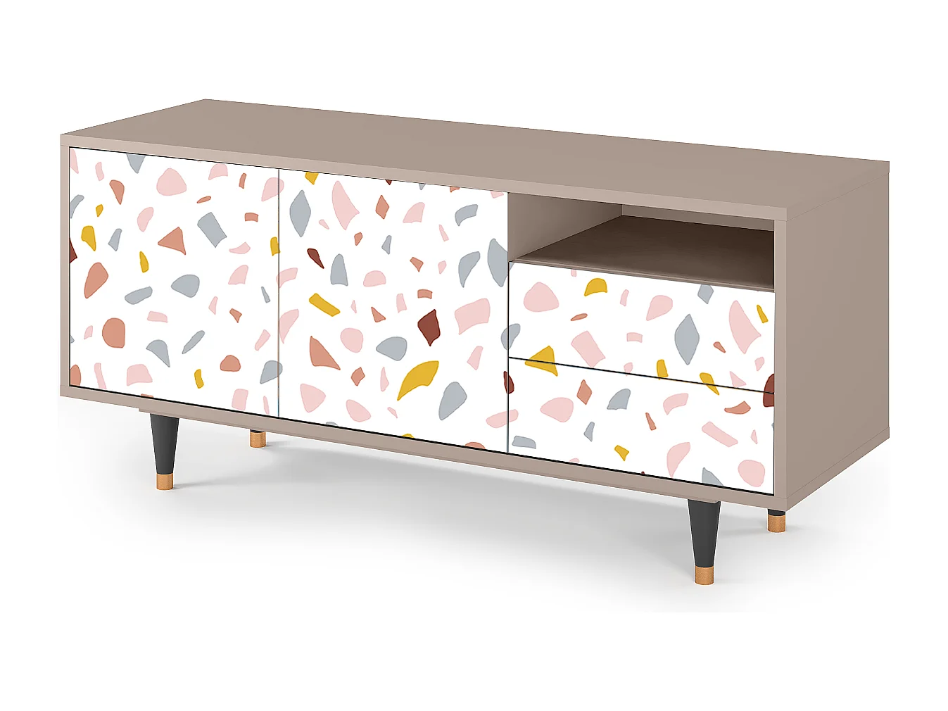 Mobile TV - 125х56х41 cm - T7 - Marmelade Cheese, Latte