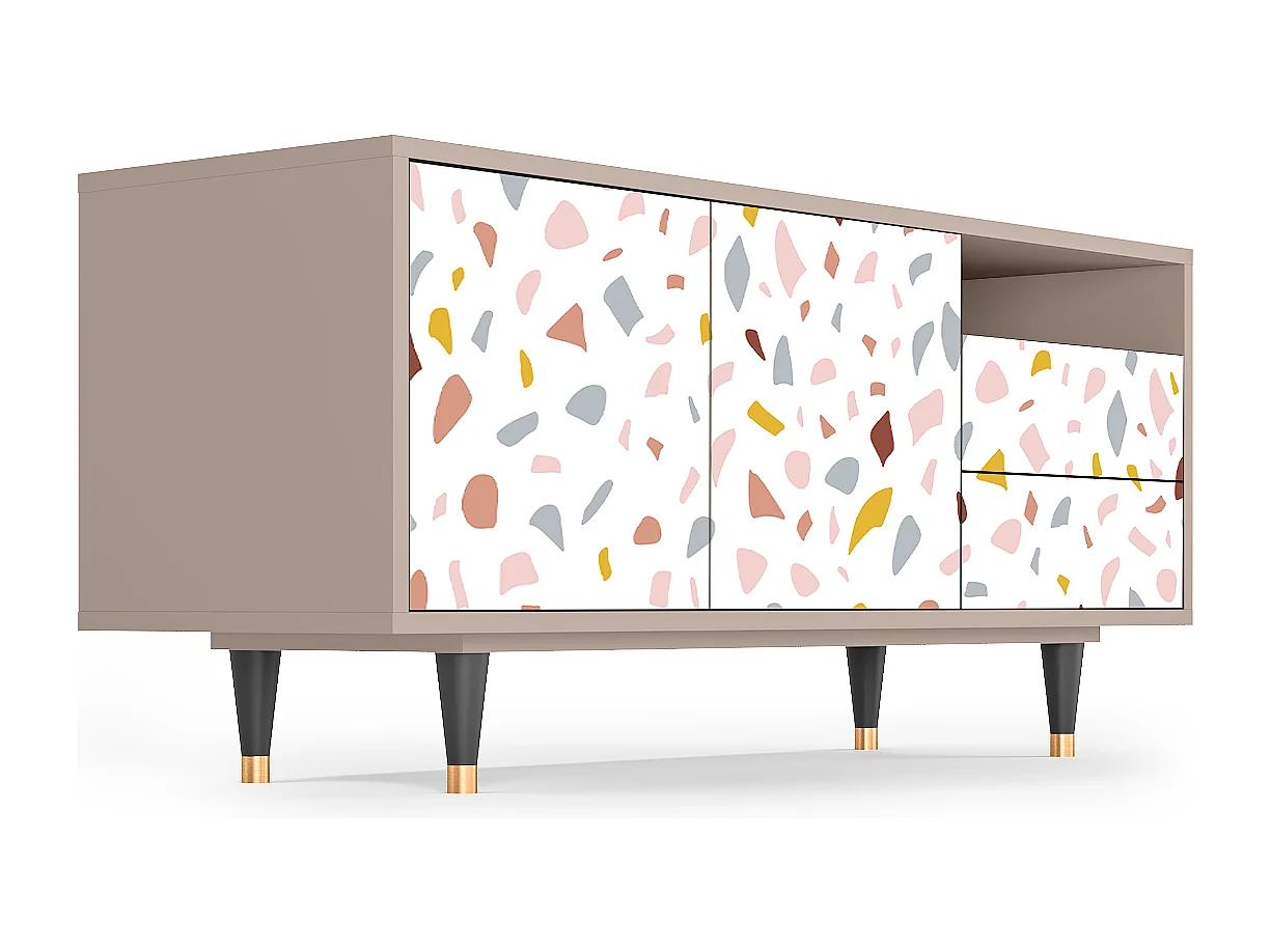 Mobile TV - 125х56х41 cm - T7 - Marmelade Cheese, Latte