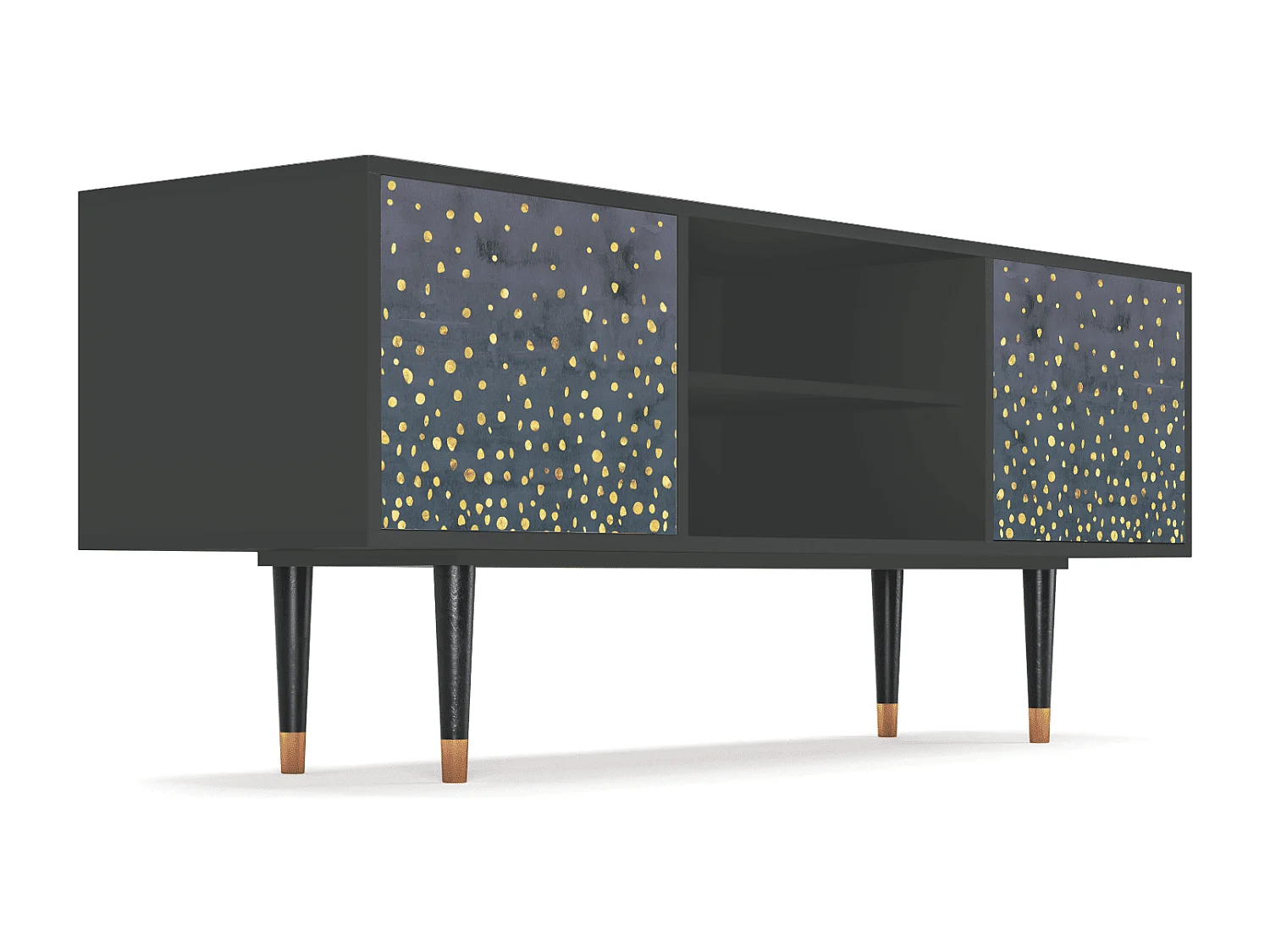 Mueble de TV - 170х69х48 cm - T2 - Foggy Lights, Antracita