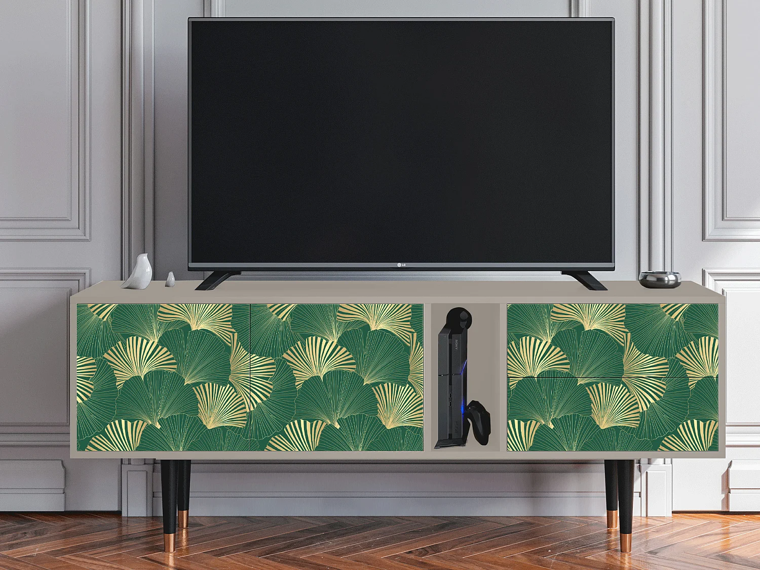 TV-meubel - 170х69х48 cm - T1 - Gold Ginkgo, Zand