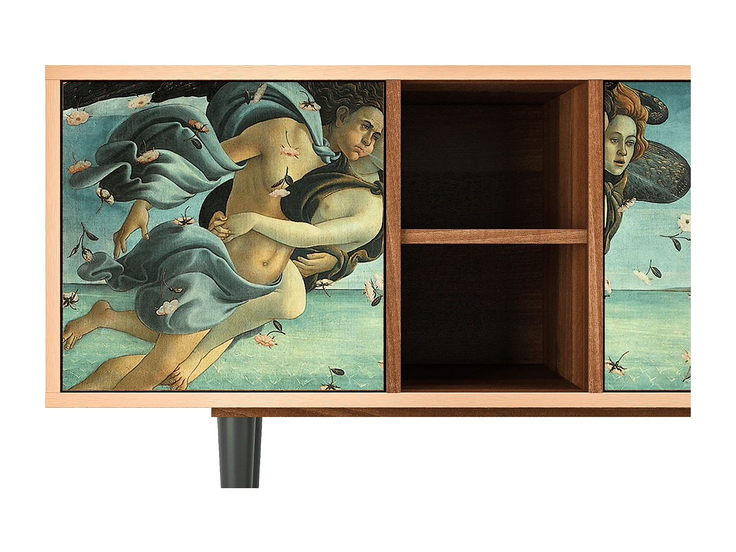 TV-meubel - 150х69х41 cm - T5 - The Birth of Venus, Walnoot