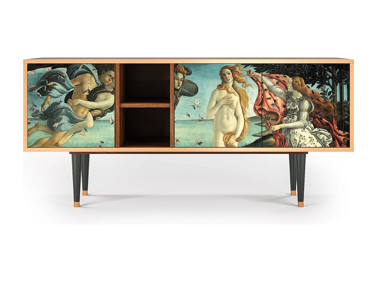 TV-meubel - 150х69х41 cm - T5 - The Birth of Venus, Walnoot