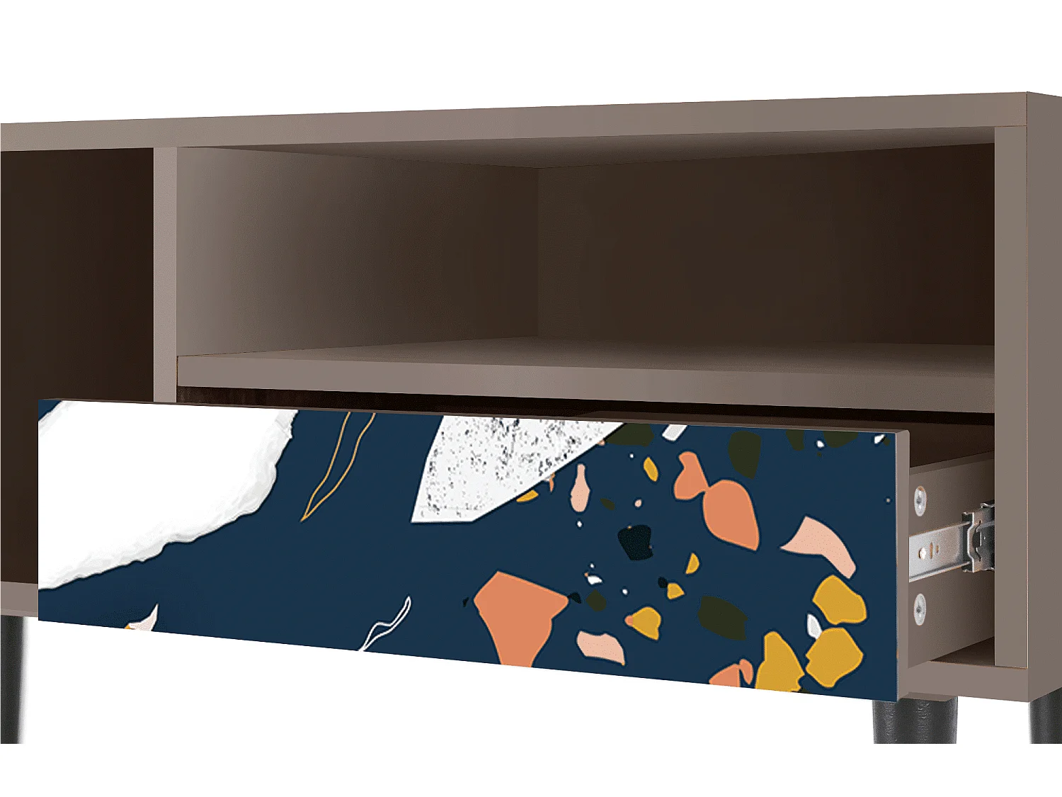 Mueble de TV - 115х59х48 cm - T3 - Nude Iceberg, Latte