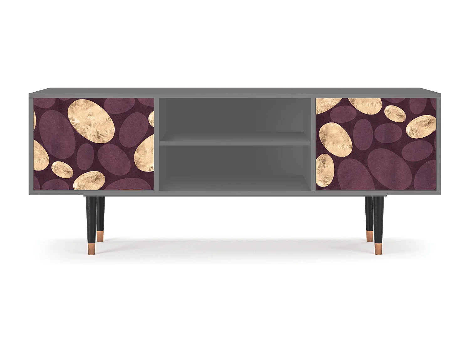 Mobile TV - 170х69х48 cm - T2 - Fine Wine, Grigio