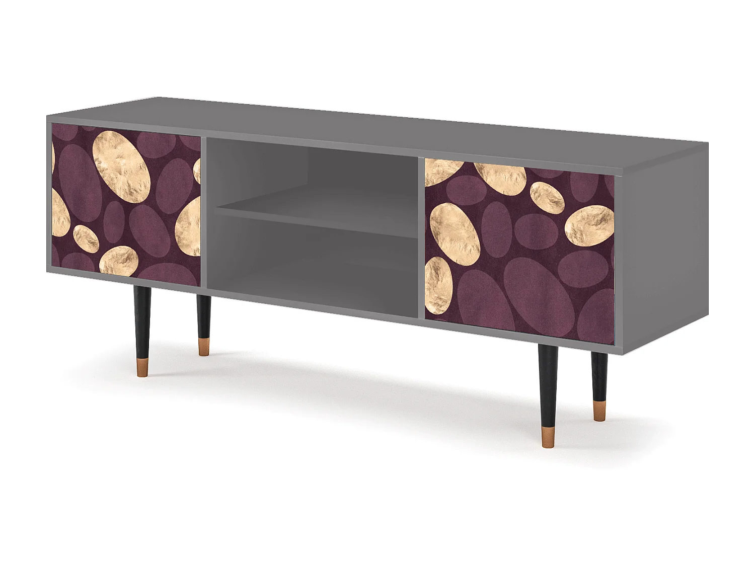 Mobile TV - 170х69х48 cm - T2 - Fine Wine, Grigio