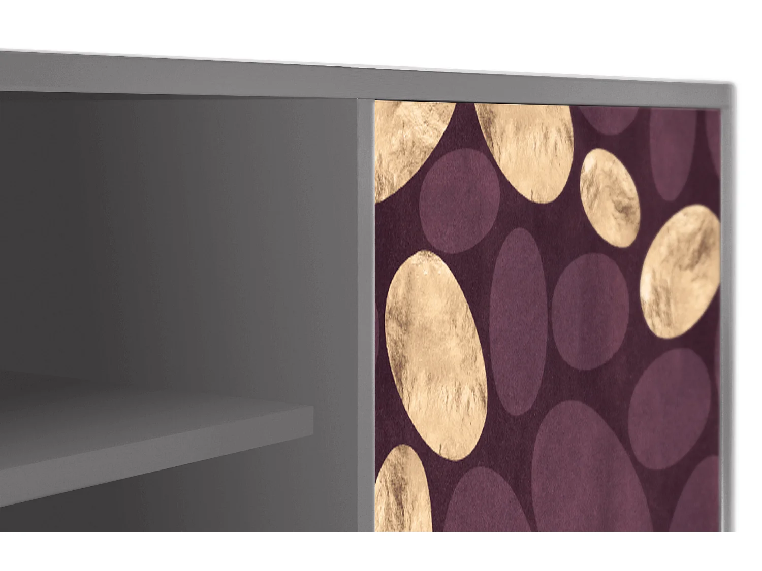 Mobile TV - 170х69х48 cm - T2 - Fine Wine, Grigio