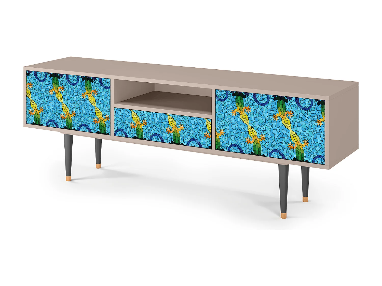 Meuble TV - 170х59х41 cm - T6 - Gaudi's Lizard, Sable